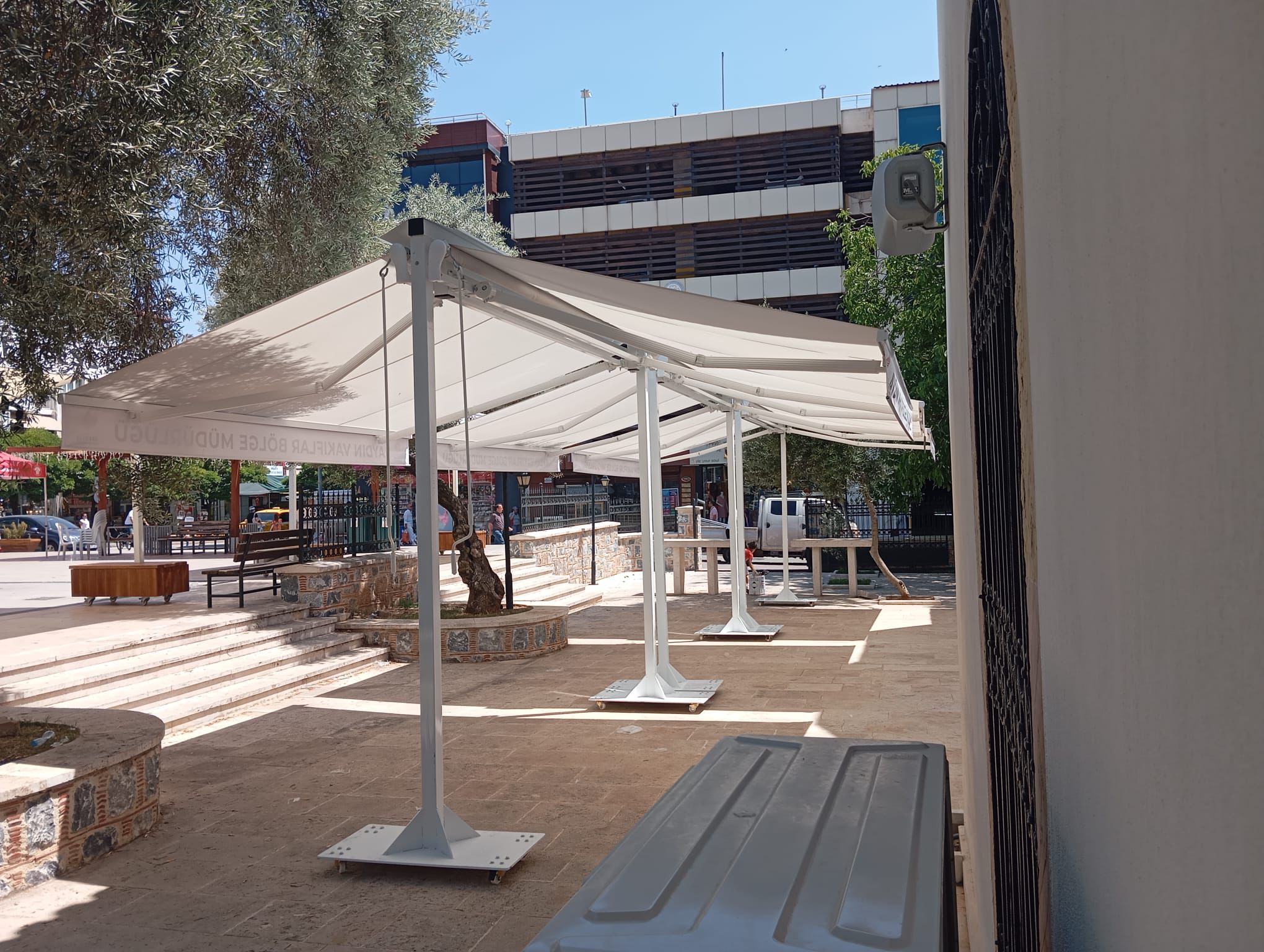 Muğla’daki Kurşunlu Camii'ne Kurumsal Koruma: Aydın Vakıflar Logolu Tenteler Geliyor