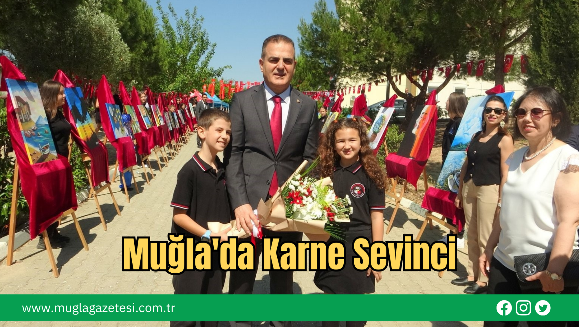 Muğla'da Karne Sevinci