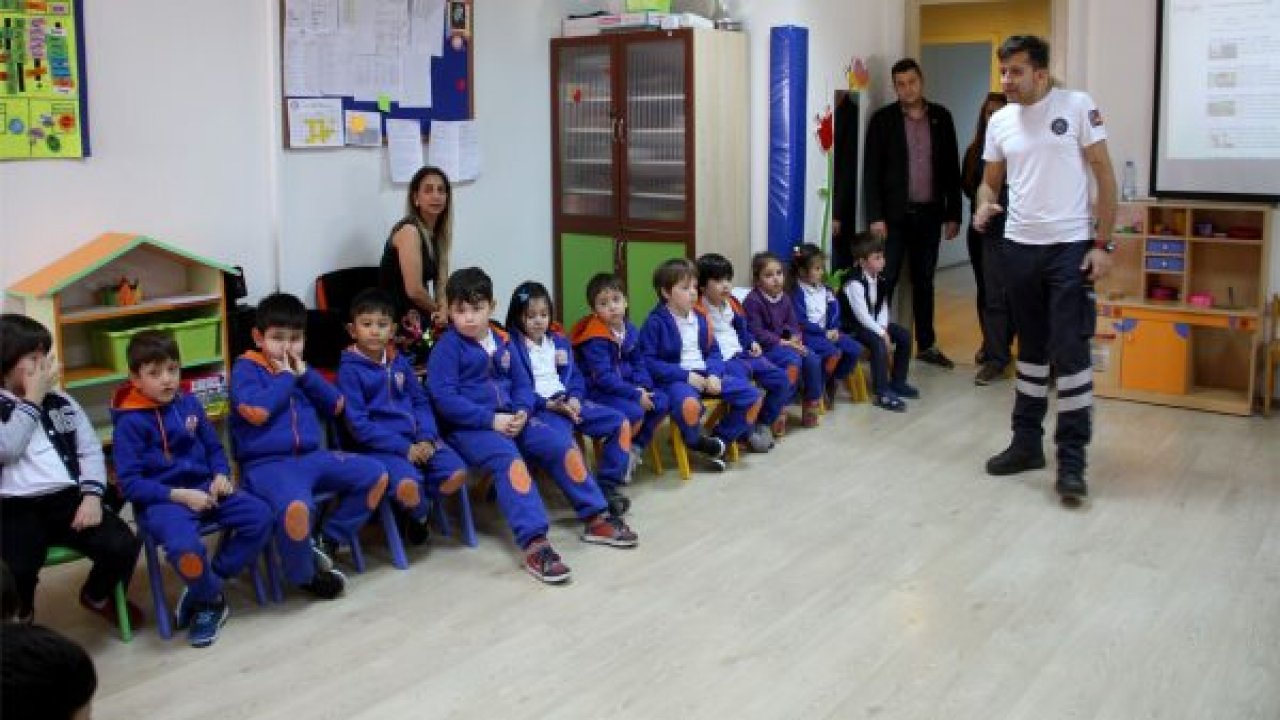 Öğrencilere 112 anlatıldı