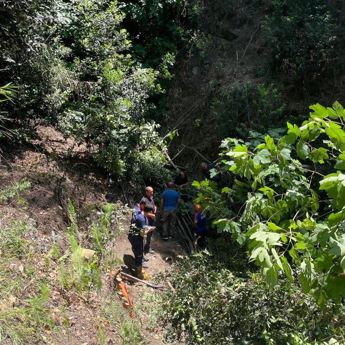 Uçurumdan Düşen Şahıs Ekipler Tarafından Kurtarıldı