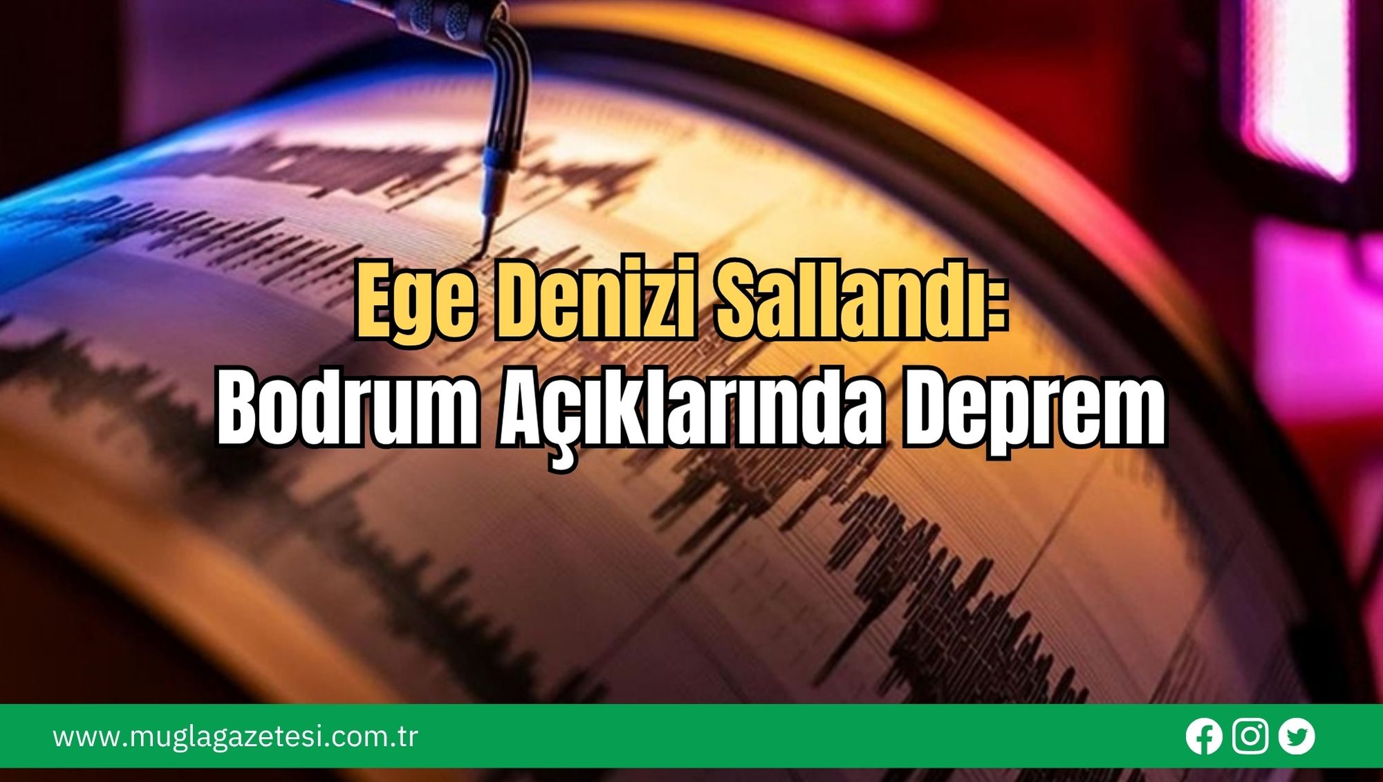 Ege Denizi Sallandı: Bodrum Açıklarında Deprem