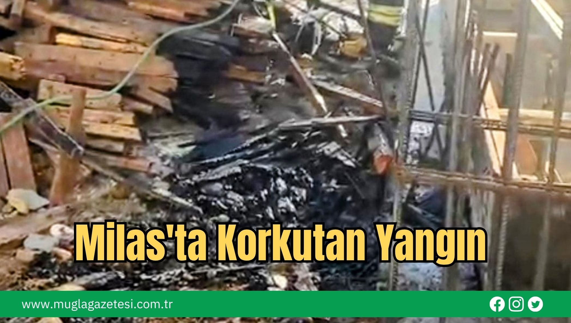 Milas'ta Korkutan Yangın