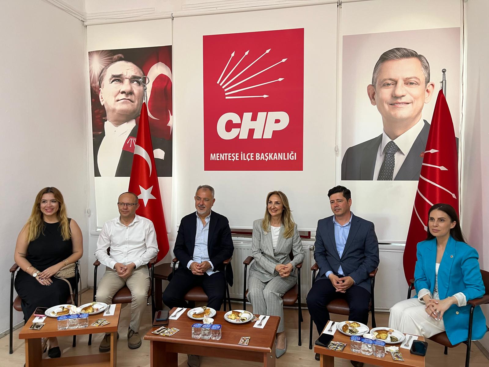 CHP Genel Başkan Yardımcısı Nazlıaka’dan Menteşe İlçe Başkanlığı’na Ziyaret