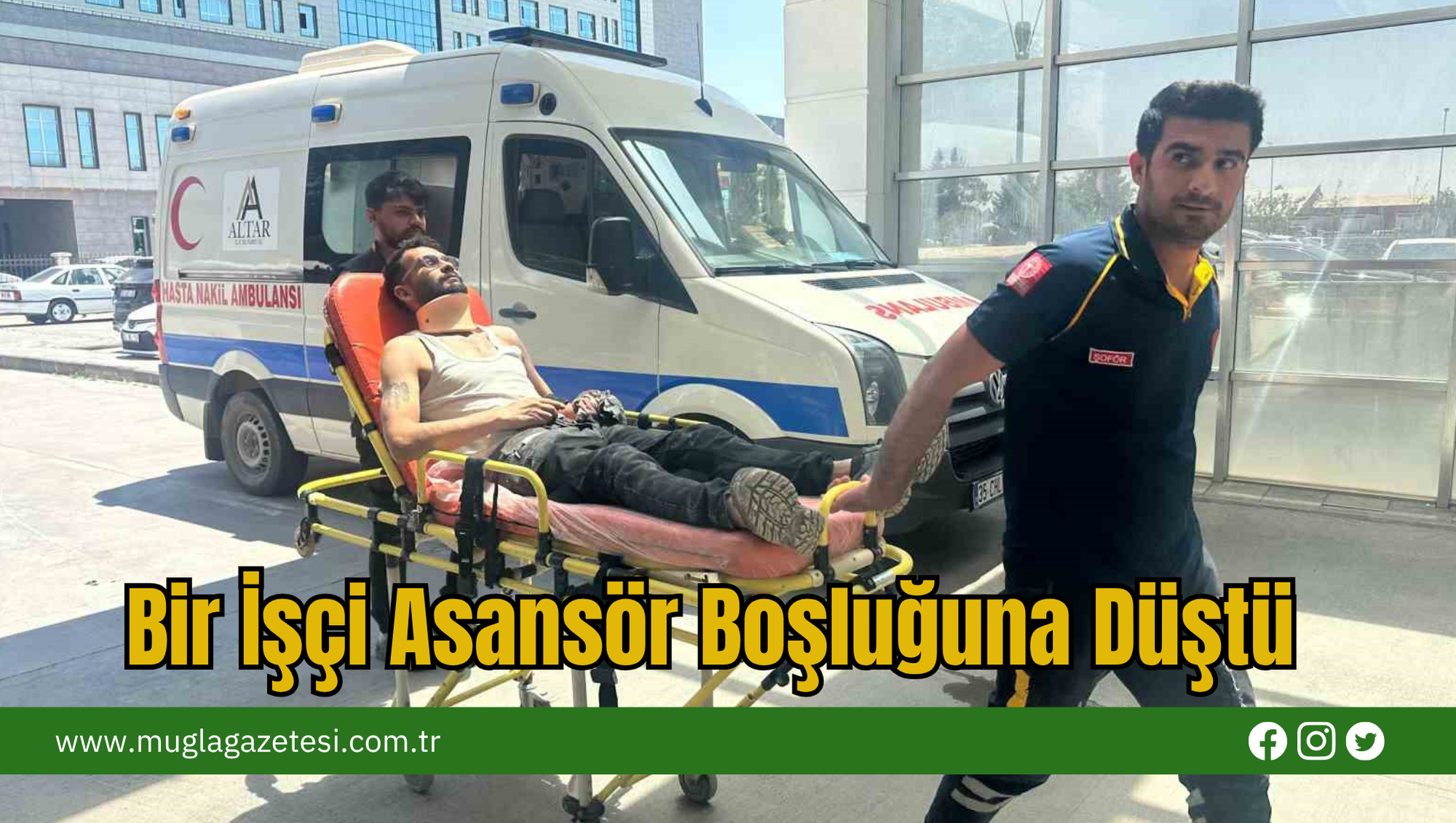 Bir İşçi Asansör Boşluğuna Düştü