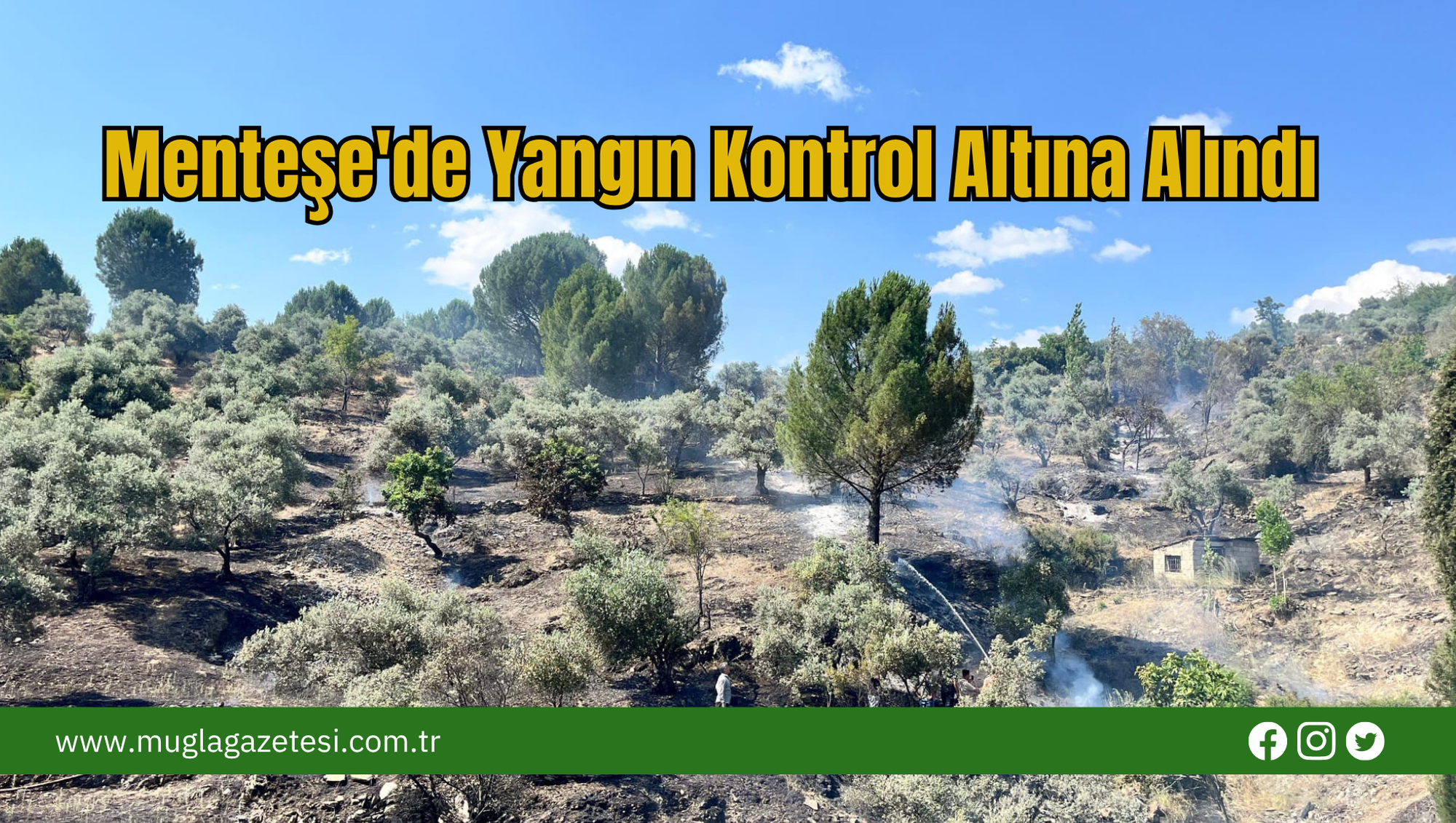 Menteşe'de Yangın Kontrol Altına Alındı