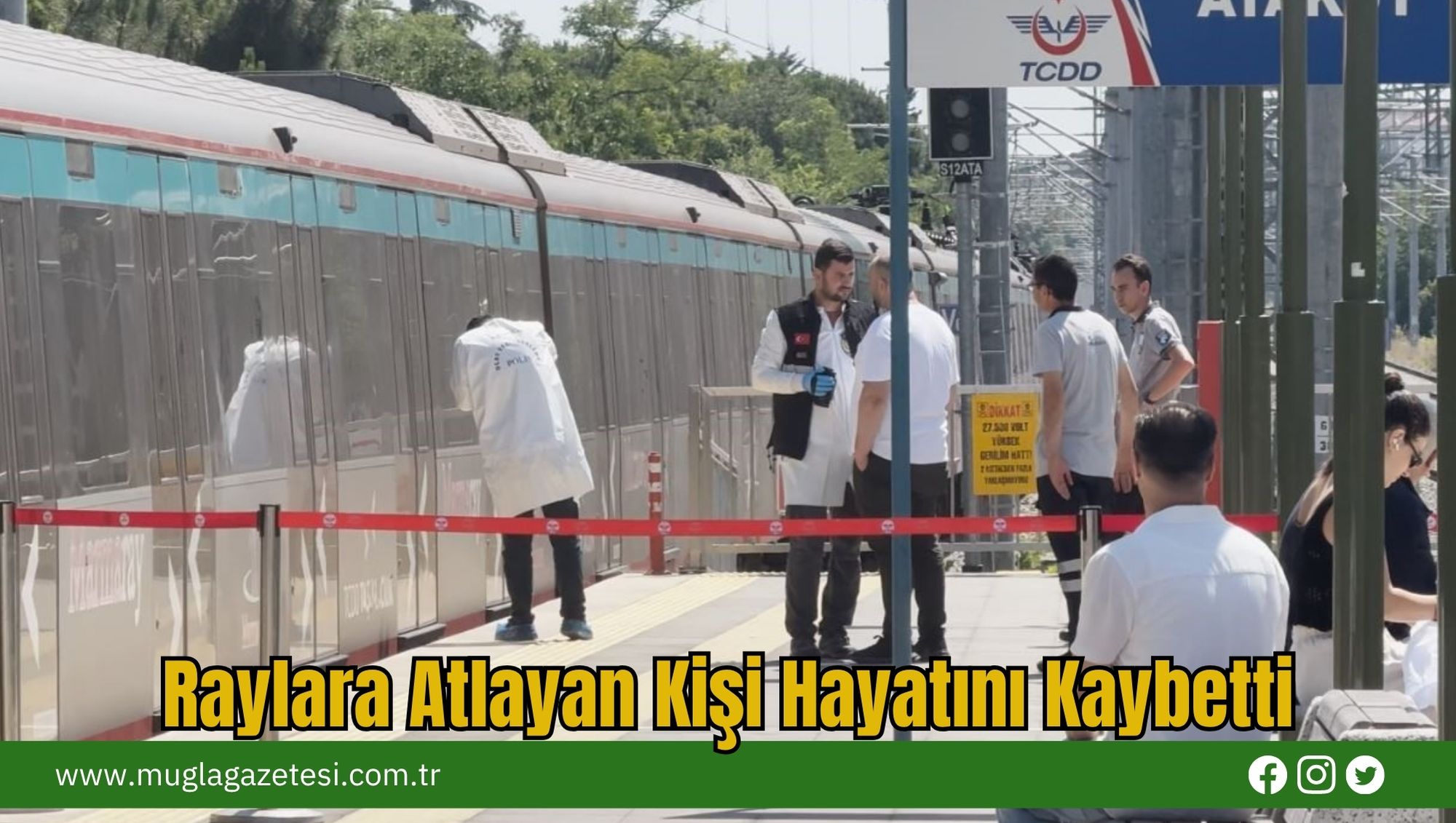 Raylara Atlayan Kişi Hayatını Kaybetti