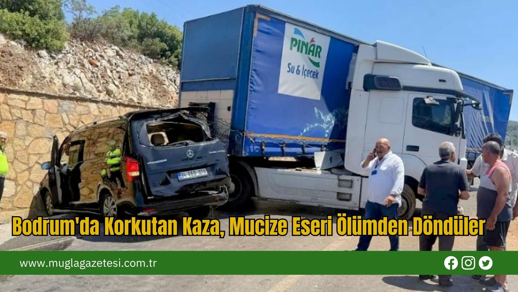 Bodrum'da Korkutan Kaza, Mucize Eseri Ölümden Döndüler