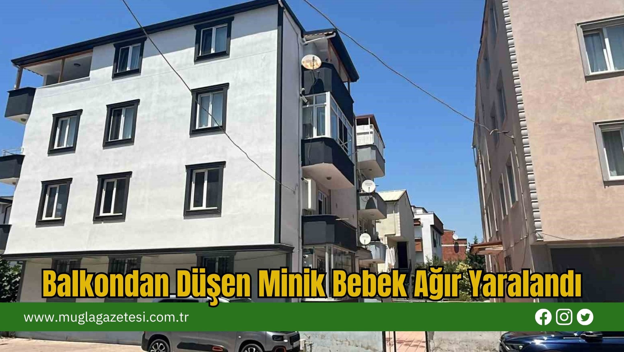 Balkondan Düşen Minik Bebek Ağır Yaralandı