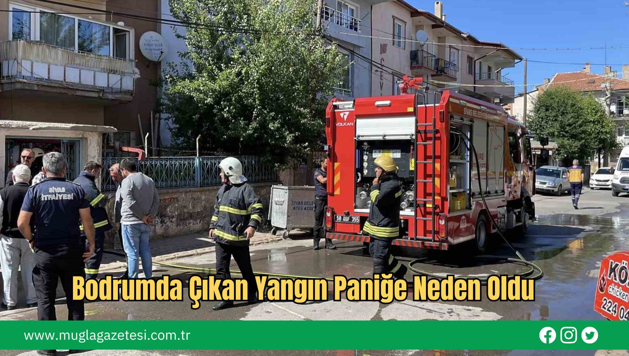Bodrumda Çıkan Yangın Paniğe Neden Oldu