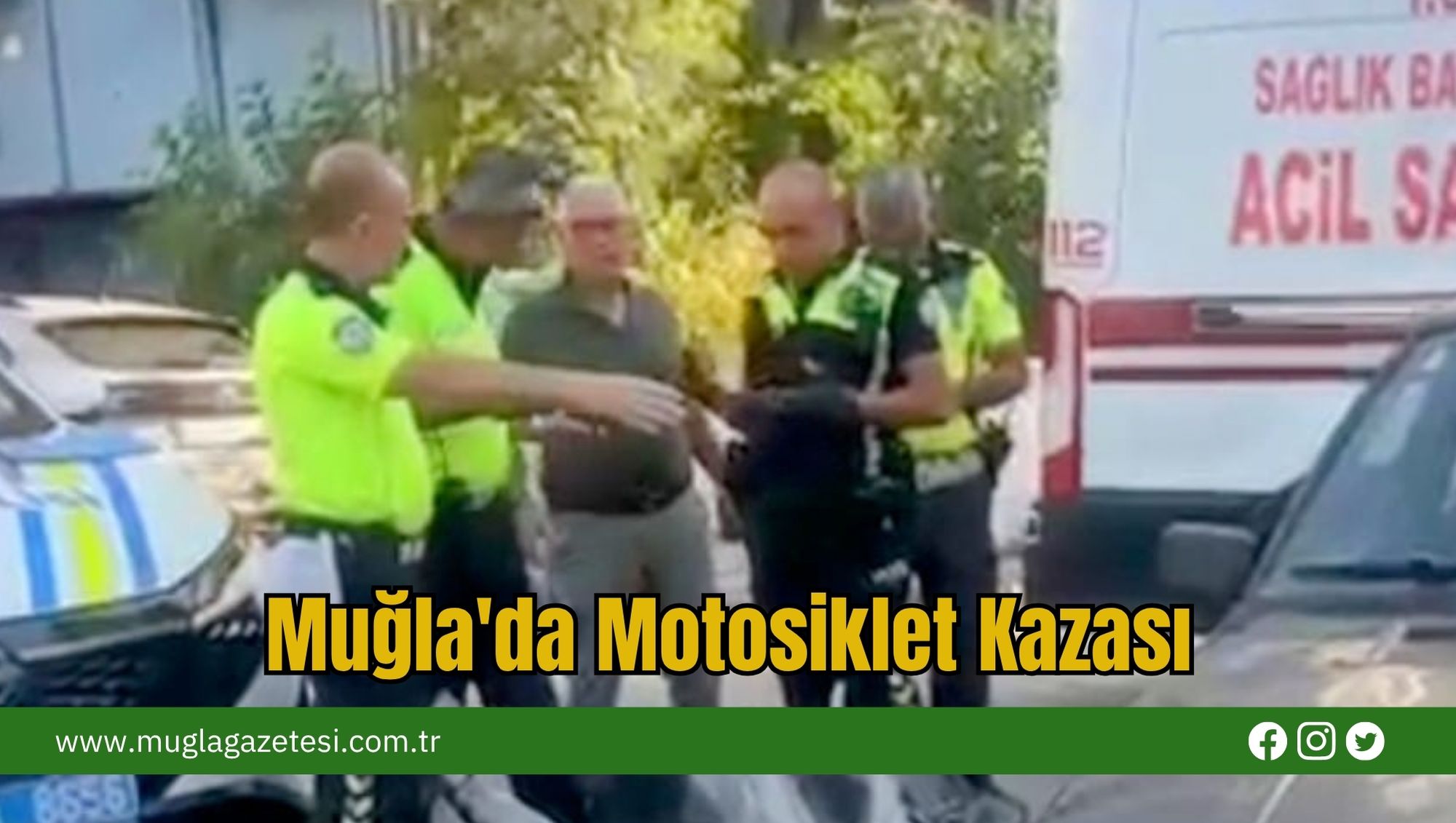 Muğla'da Motosiklet Kazası