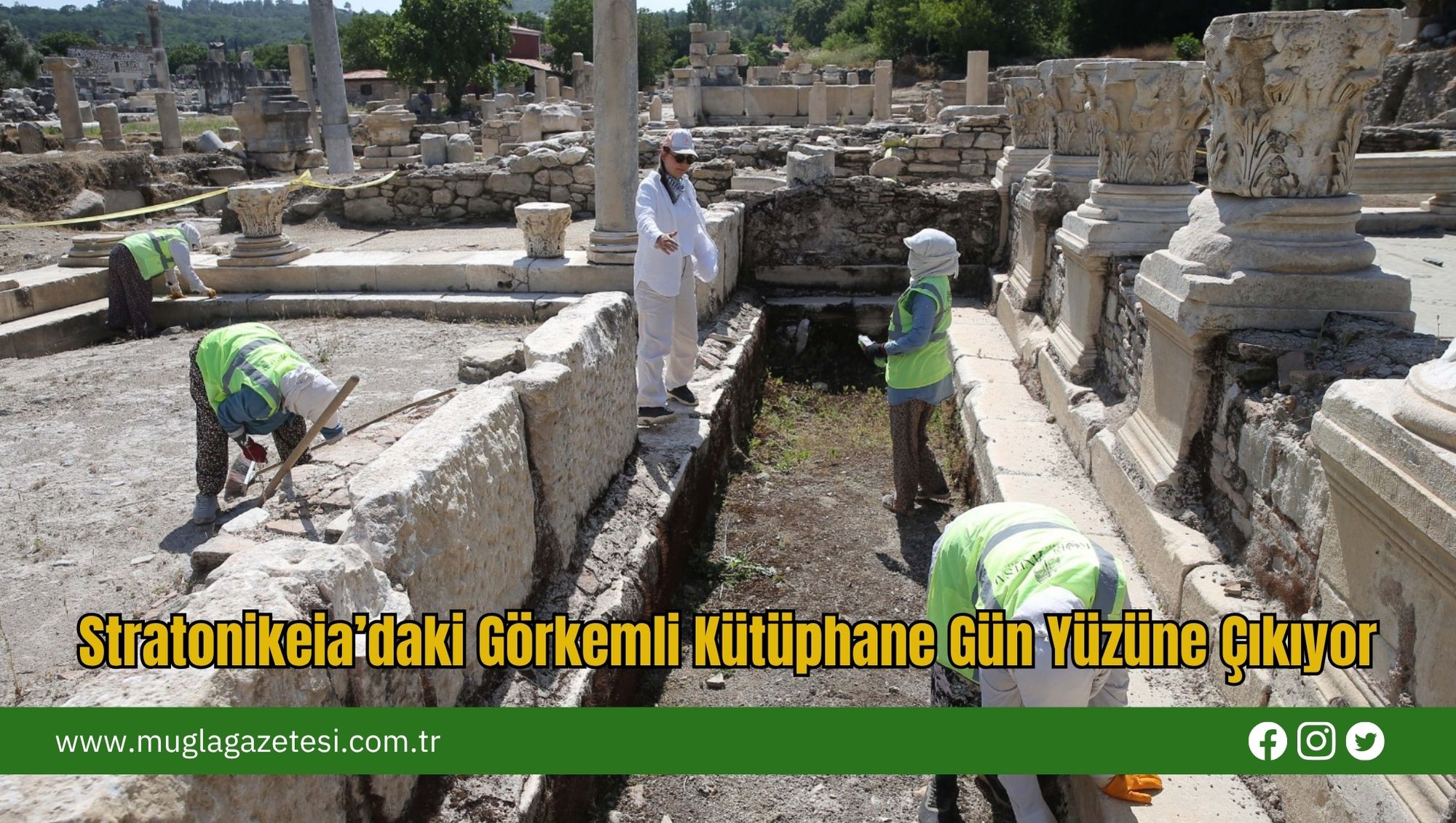 Stratonikeia’daki Görkemli Kütüphane Gün Yüzüne Çıkıyor