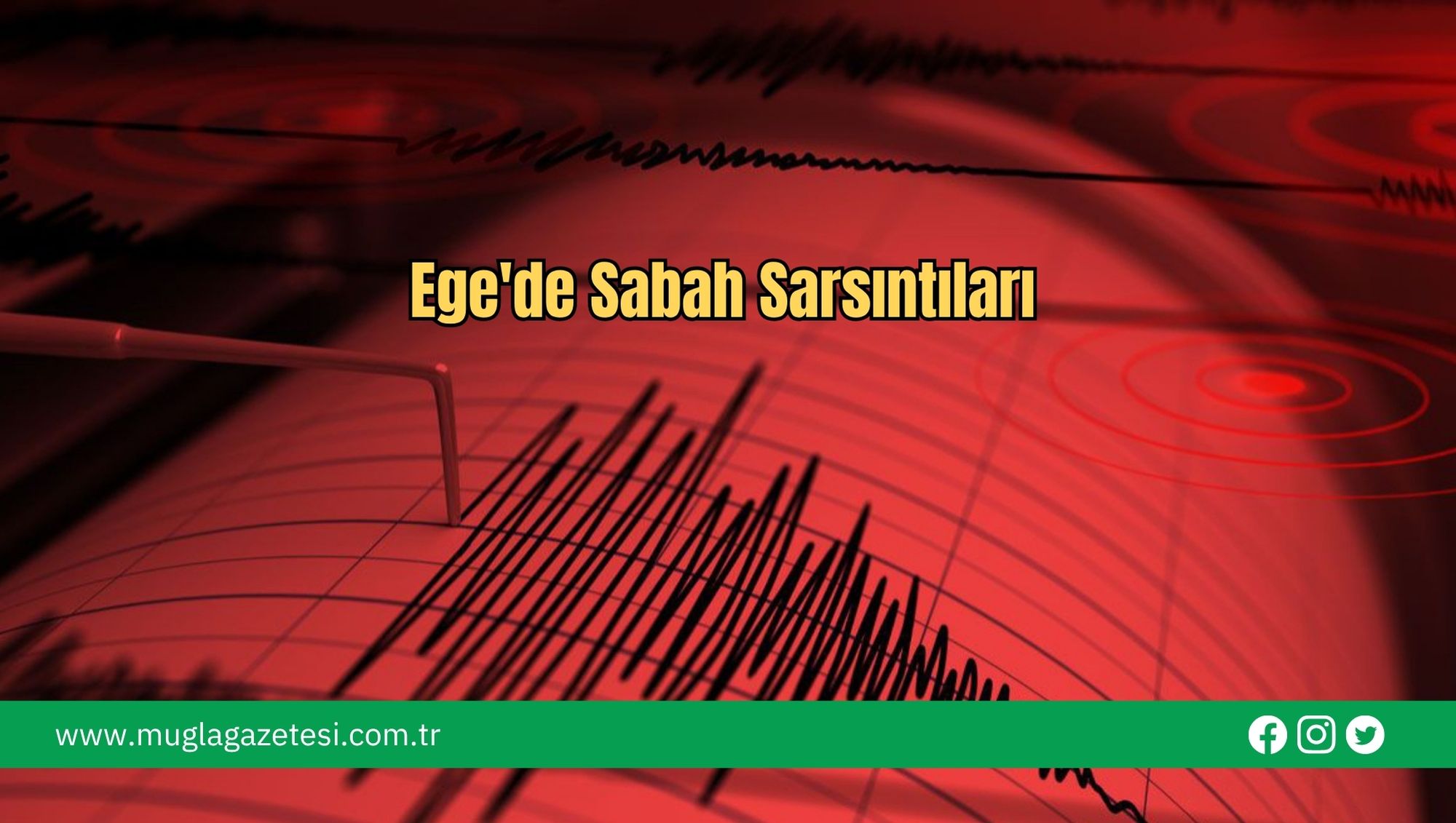 Ege'de Sabah Sarsıntıları