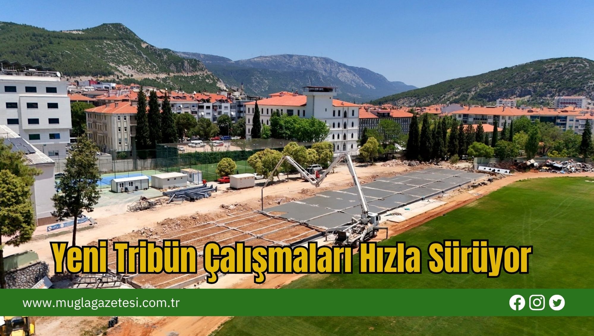 Yeni Tribün Çalışmaları Hızla Sürüyor