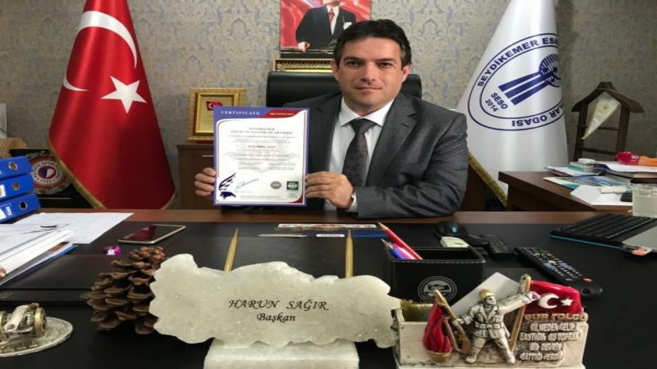 Seydikemer Esnaf Odasının Kalitesi Belgelendi