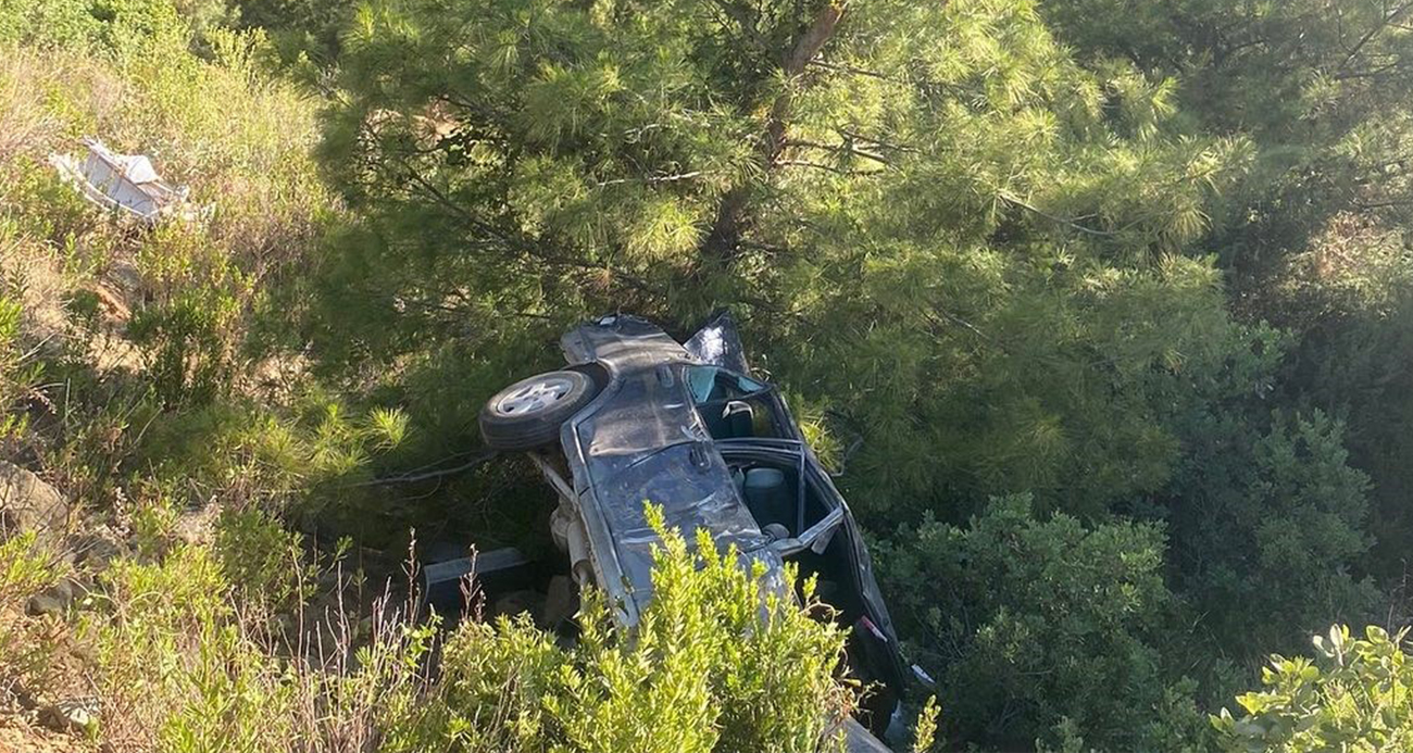 Feci Kaza: Otomobil Uçuruma Yuvarlandı, 1 Ölü, 2 Yaralı