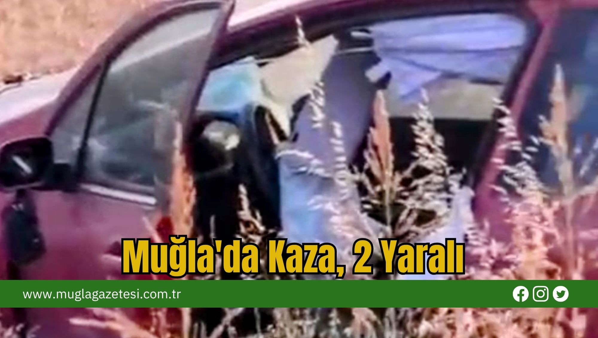 Muğla'da Kaza, 2 Yaralı