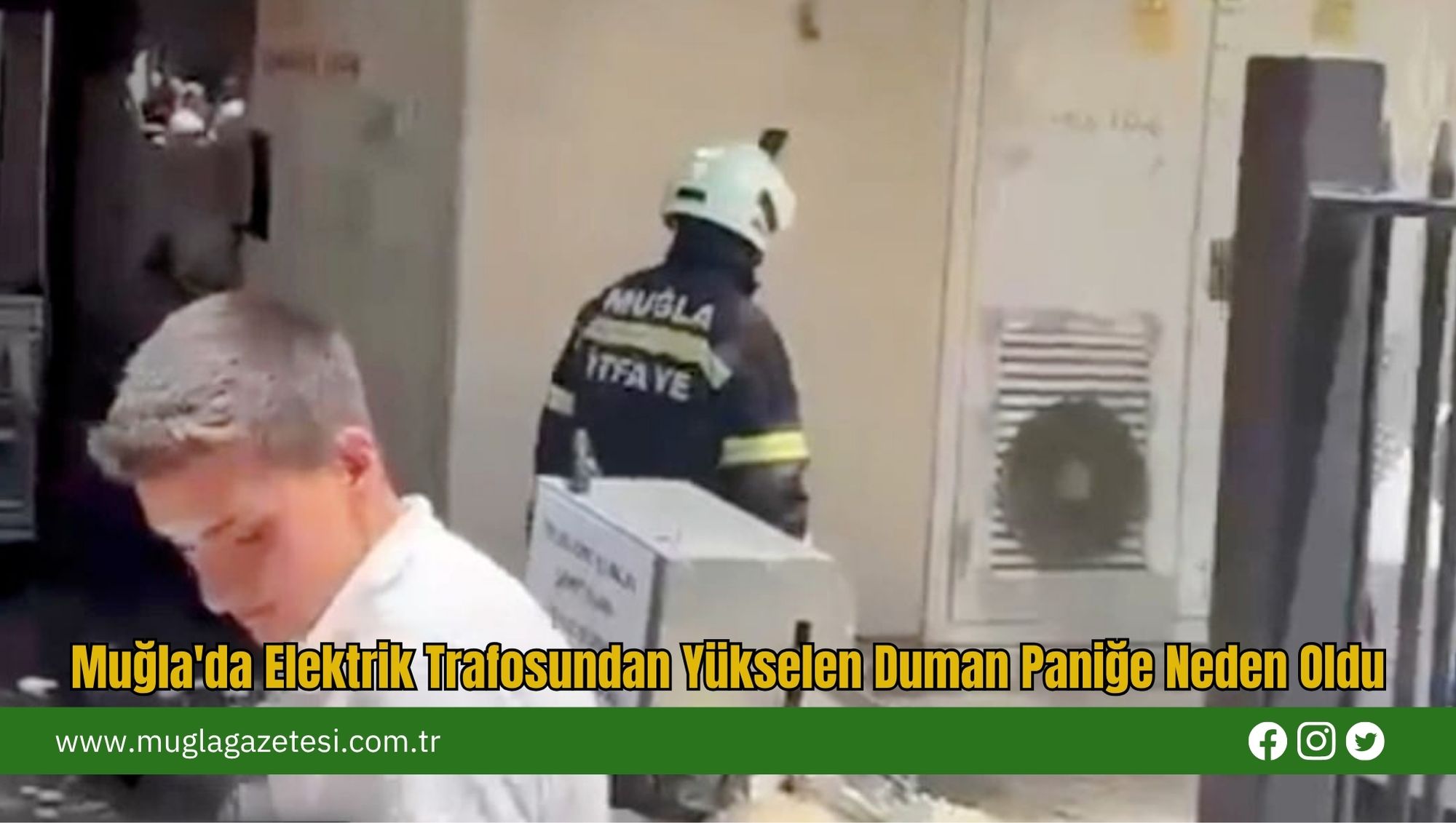 Muğla'da Elektrik Trafosundan Yükselen Duman Paniğe Neden Oldu