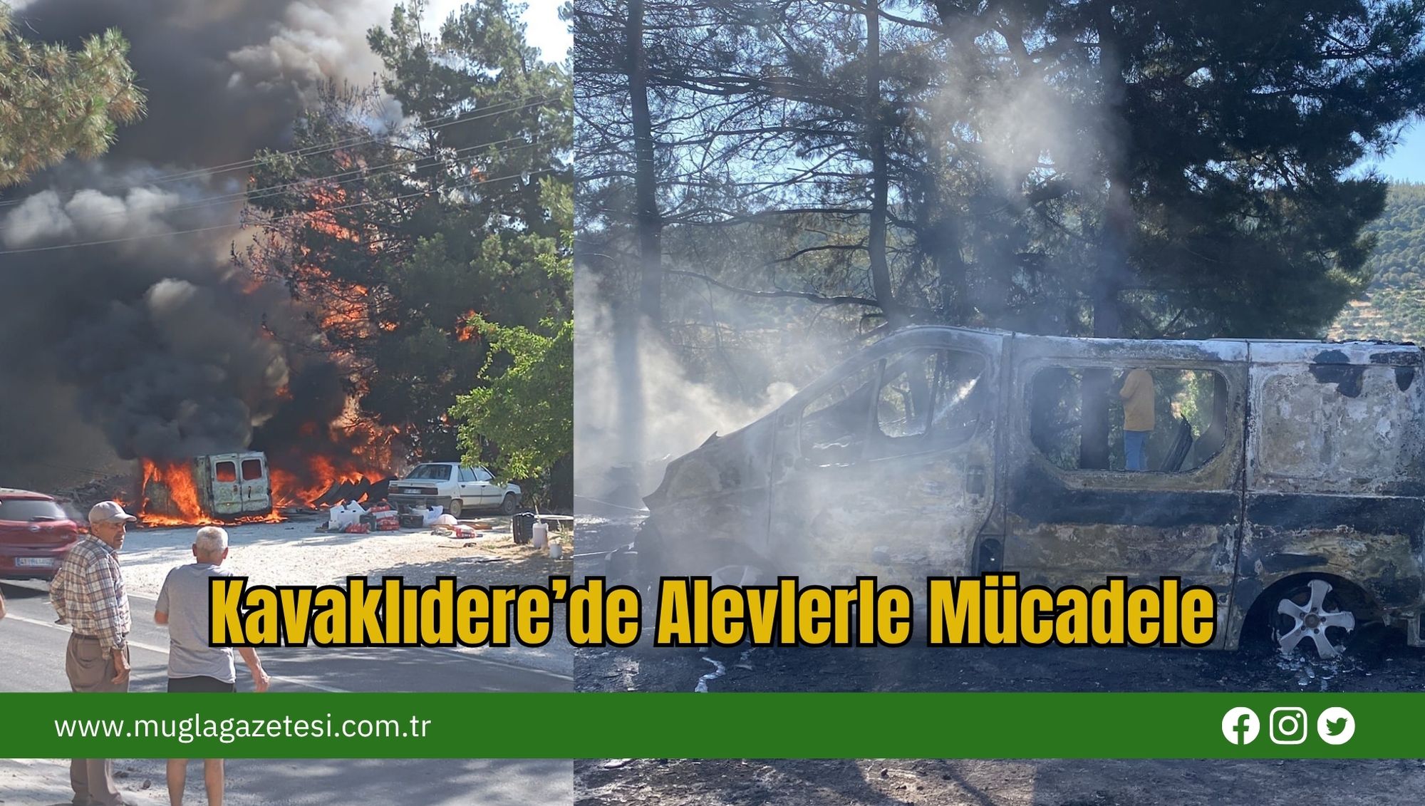 Kavaklıdere’de Alevlerle Mücadele