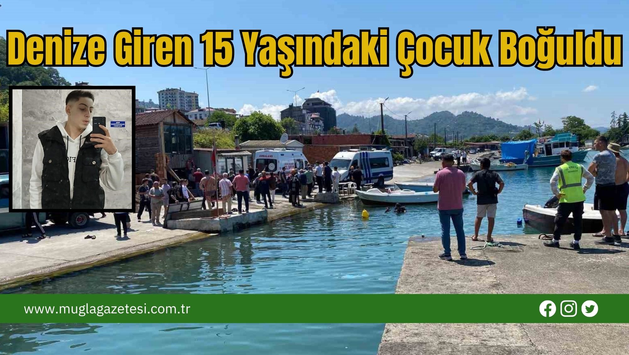 Denize Giren 15 Yaşındaki Çocuk Boğuldu