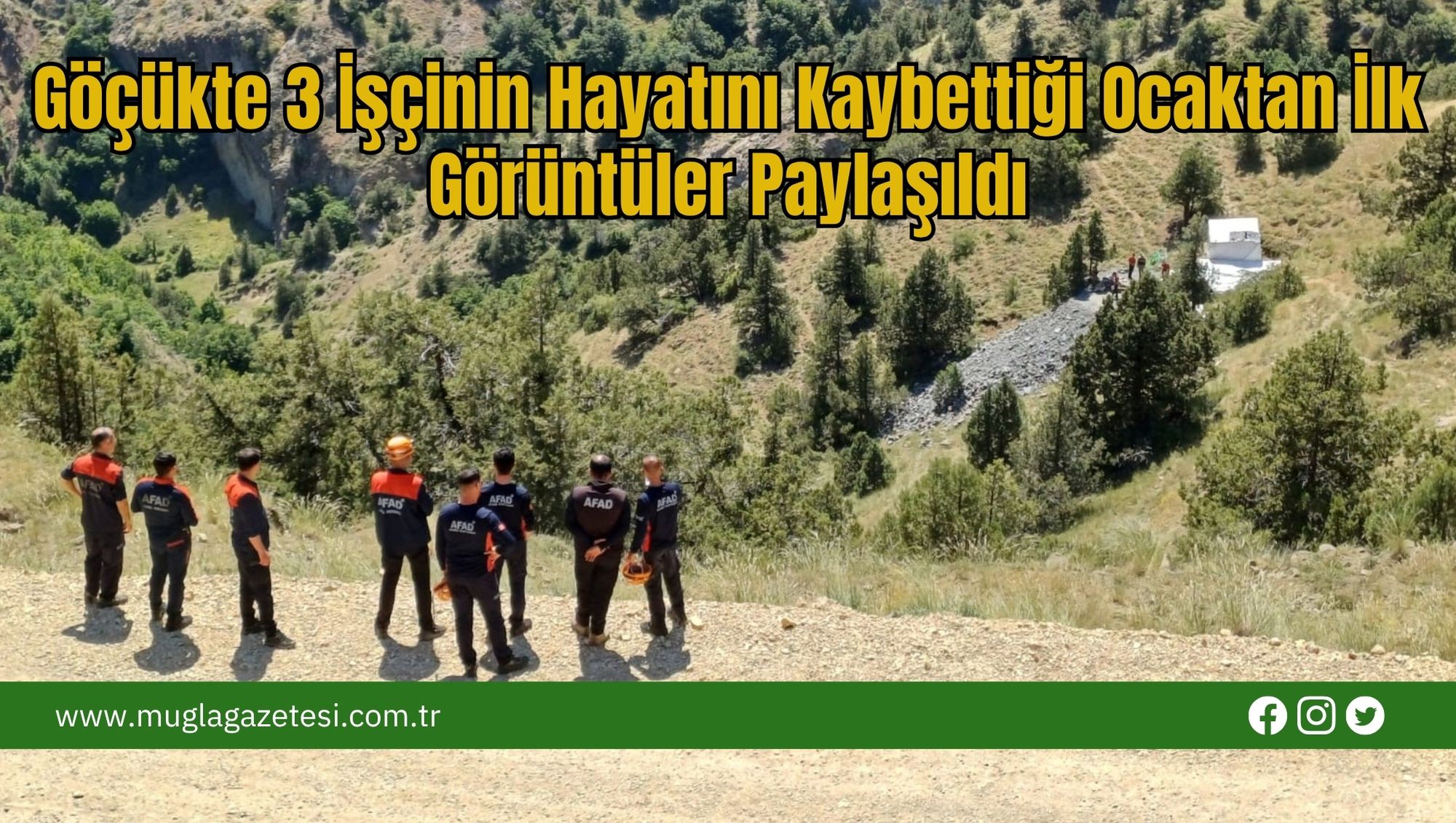 Göçükte 3 İşçinin Hayatını Kaybettiği Ocaktan İlk Görüntüler Paylaşıldı