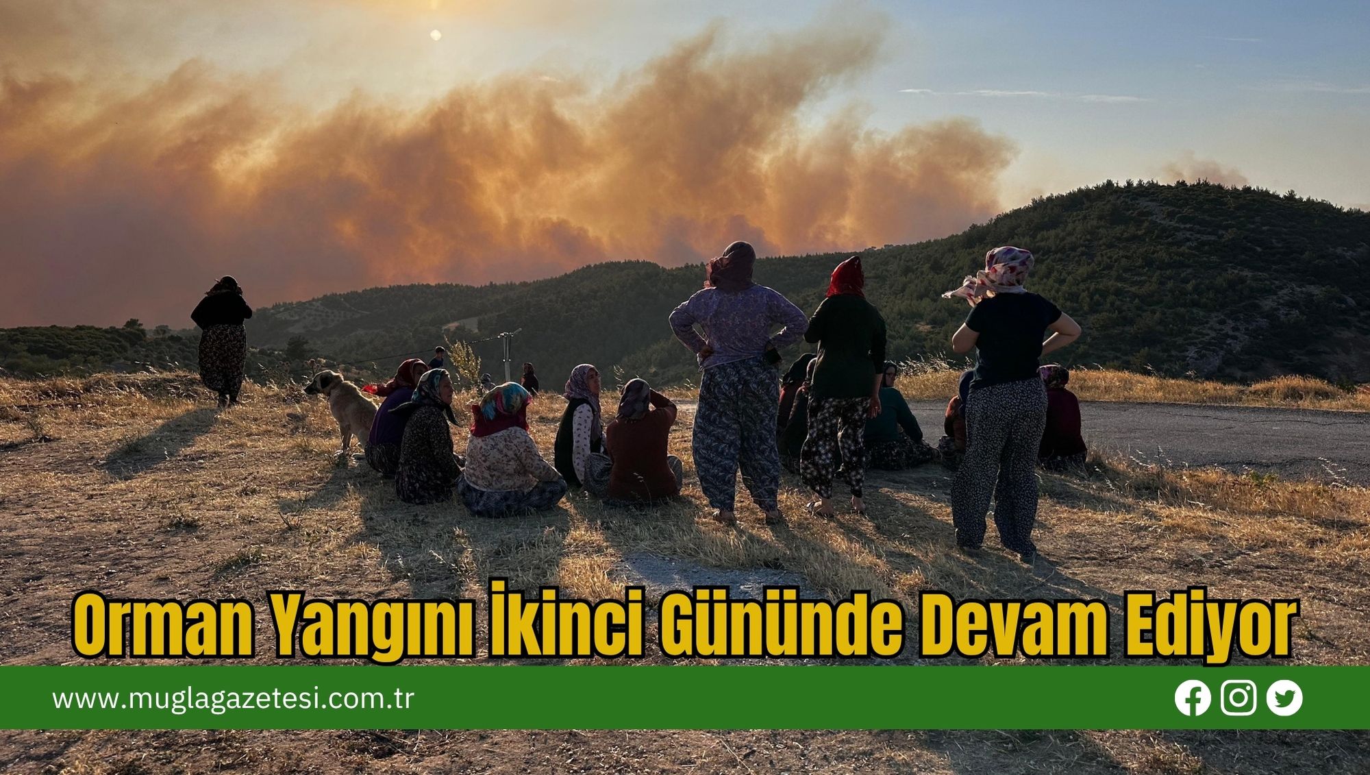 Orman Yangını İkinci Gününde Devam Ediyor