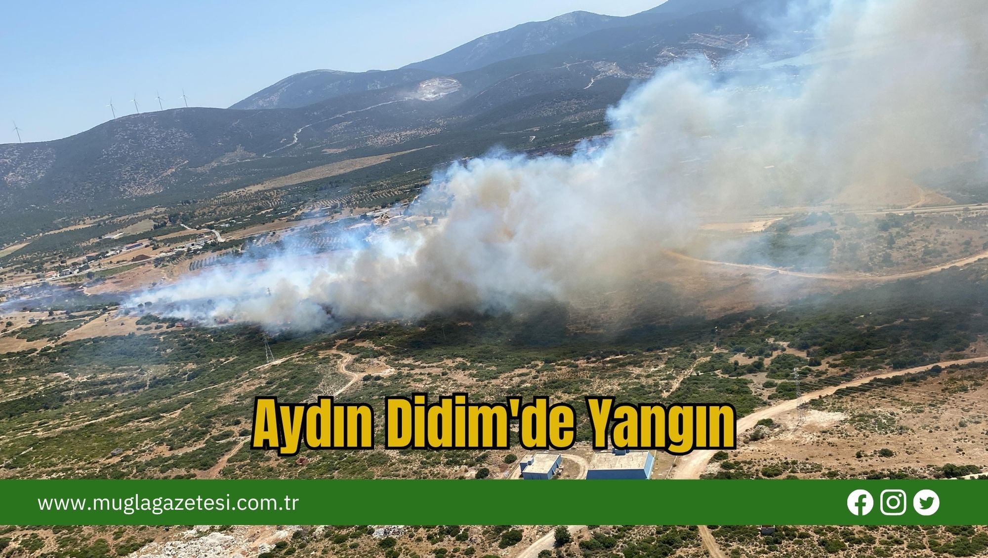 Aydın Didim'de Yangın Çıktı