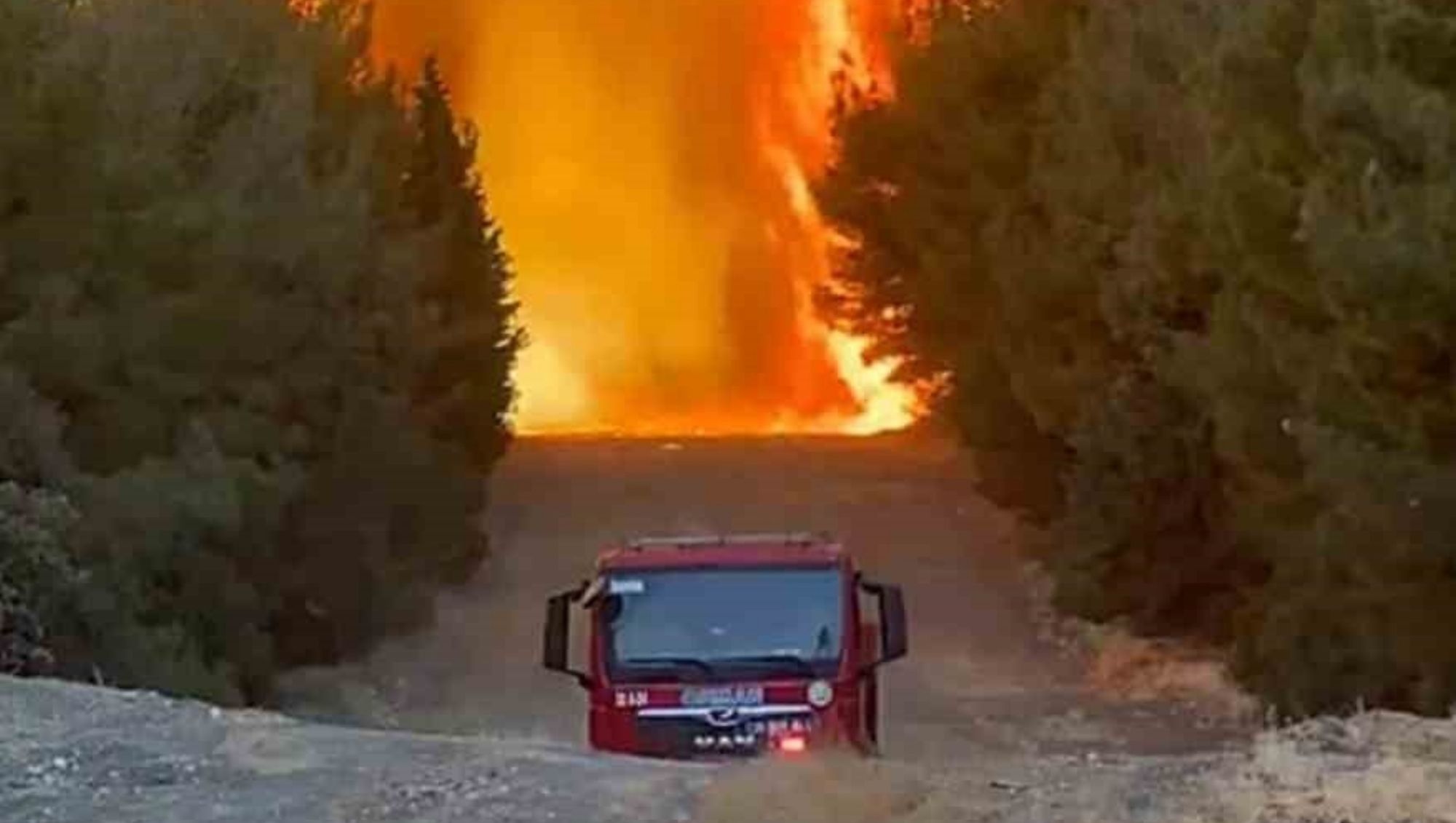 Alevlerin Ortasından Mucize Kurtuluş: Orman Ekibinin Kameraya Yansıyan Kıl Payı Kurtuluş  Anları