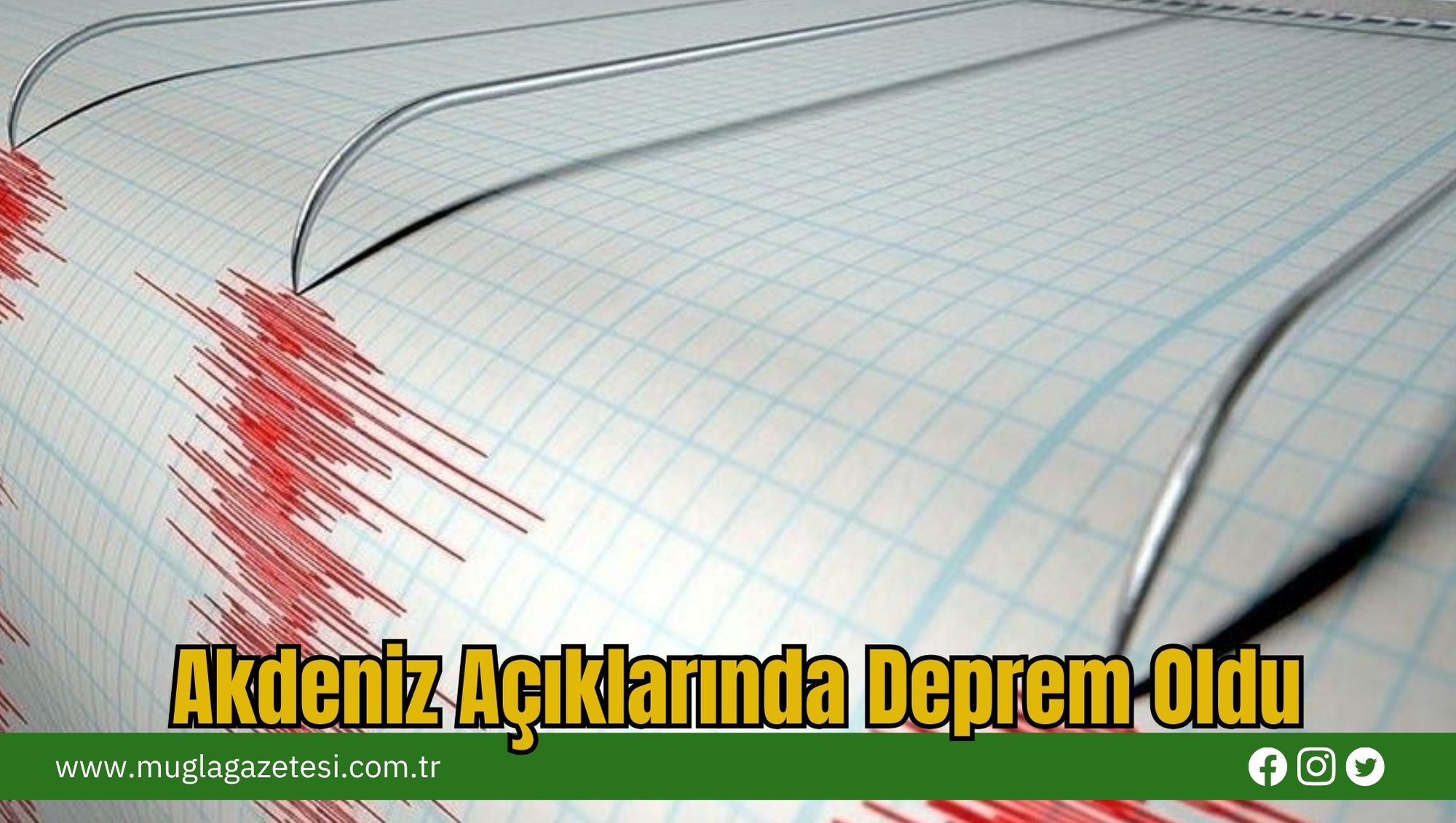 Akdeniz Açıklarında Deprem Oldu