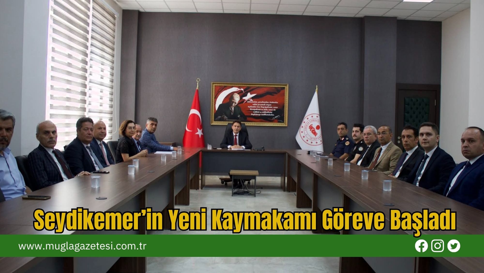 Seydikemer’in Yeni Kaymakamı Göreve Başladı