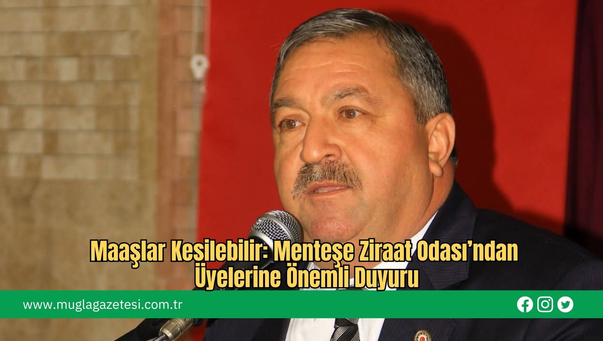 Maaşlar Kesilebilir: Menteşe Ziraat Odası’ndan Üyelerine Önemli Duyuru