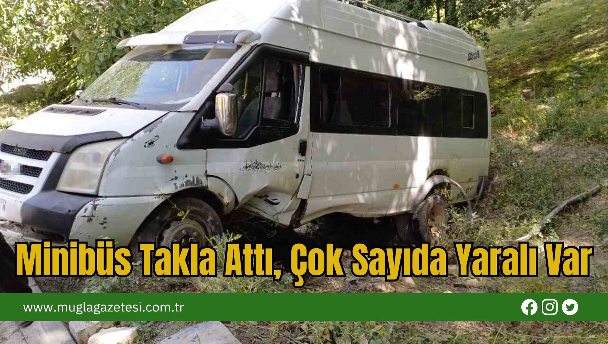 Minibüs Takla Attı, Çok Sayıda Yaralı Var