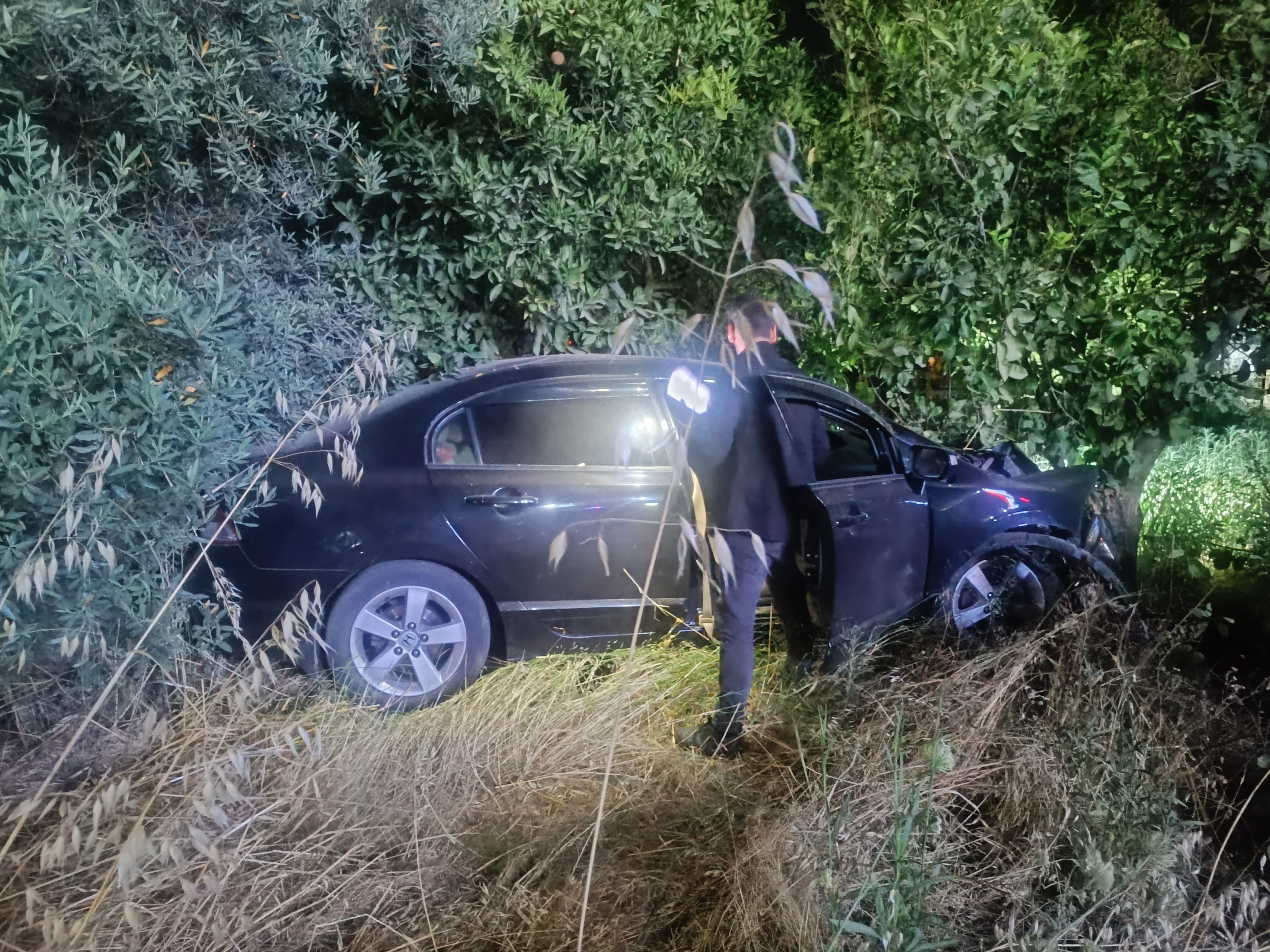 Milas'ta Otomobil Şarampole Uçtu, O Anlar Saniye Saniye Görüntülendi