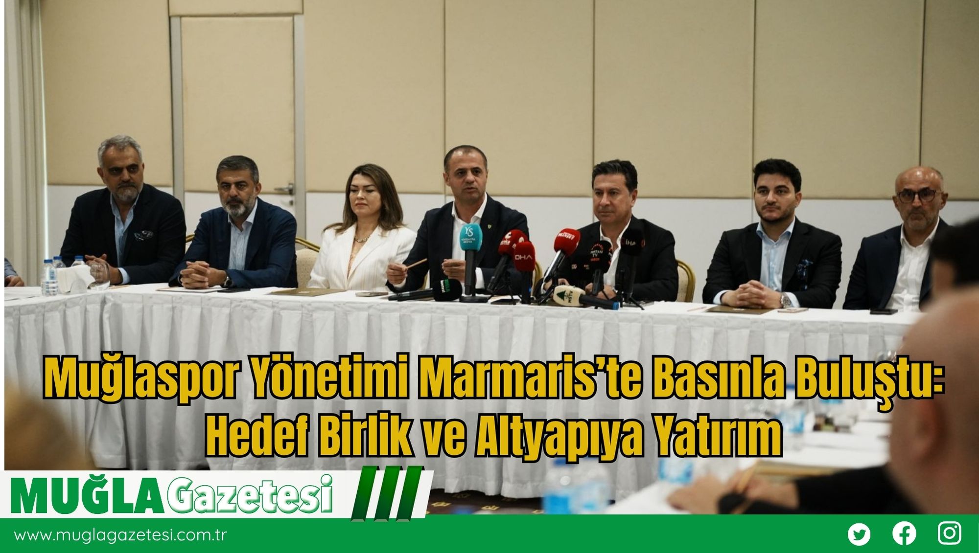Muğlaspor Yönetimi Marmaris’te Basınla Buluştu: Hedef Birlik ve Altyapıya Yatırım