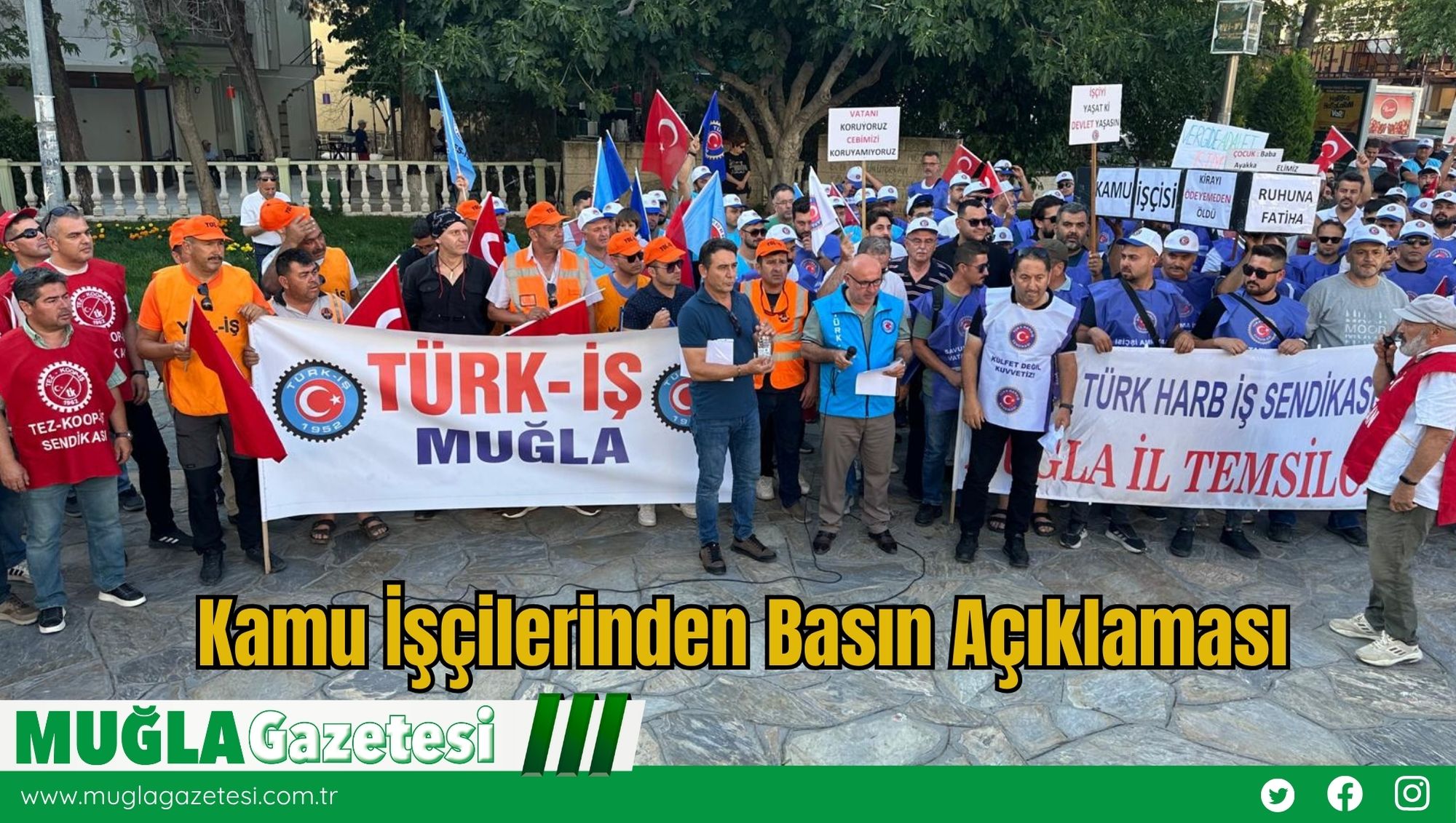 Kamu İşçilerinden Basın Açıklaması