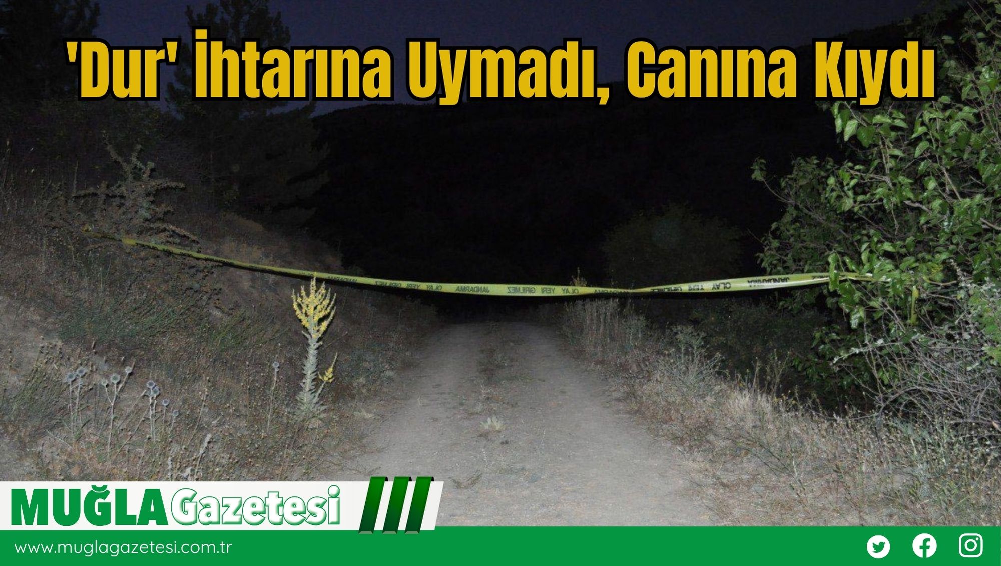 'Dur' İhtarına Uymadı, Canına Kıydı