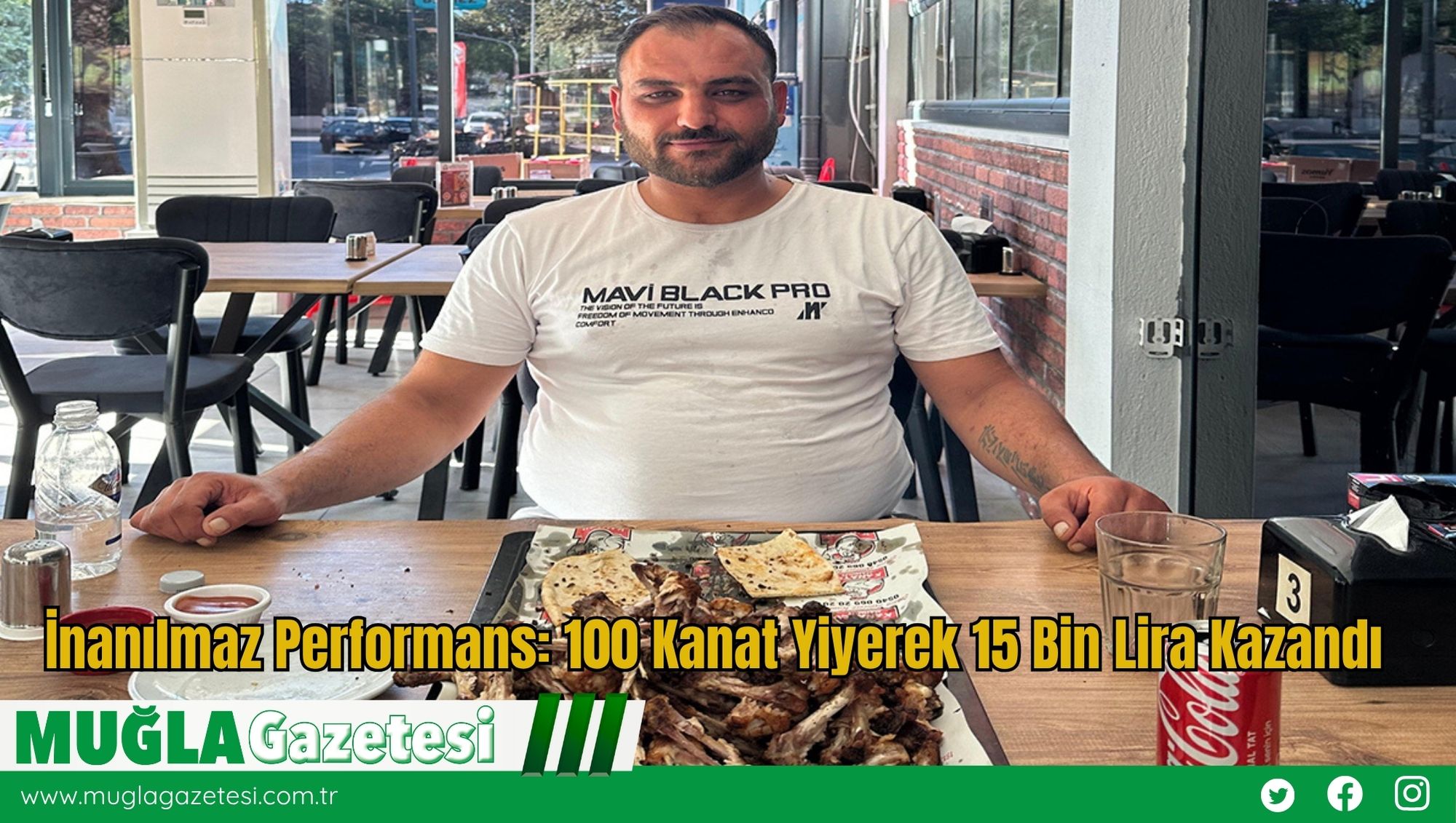 İnanılmaz Performans: 100 Kanat Yiyerek 15 Bin Lira Kazandı