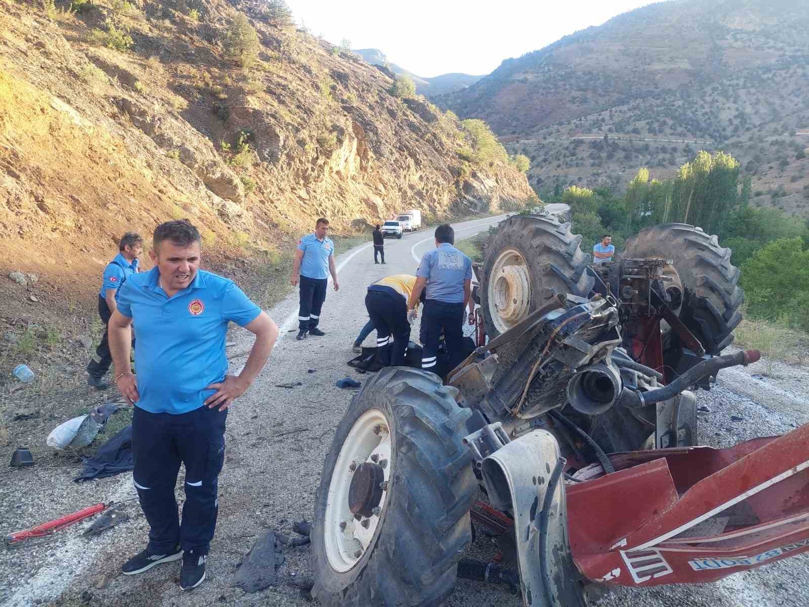 Devrilen Traktörün Sürücüsü Hayatını Kaybetti