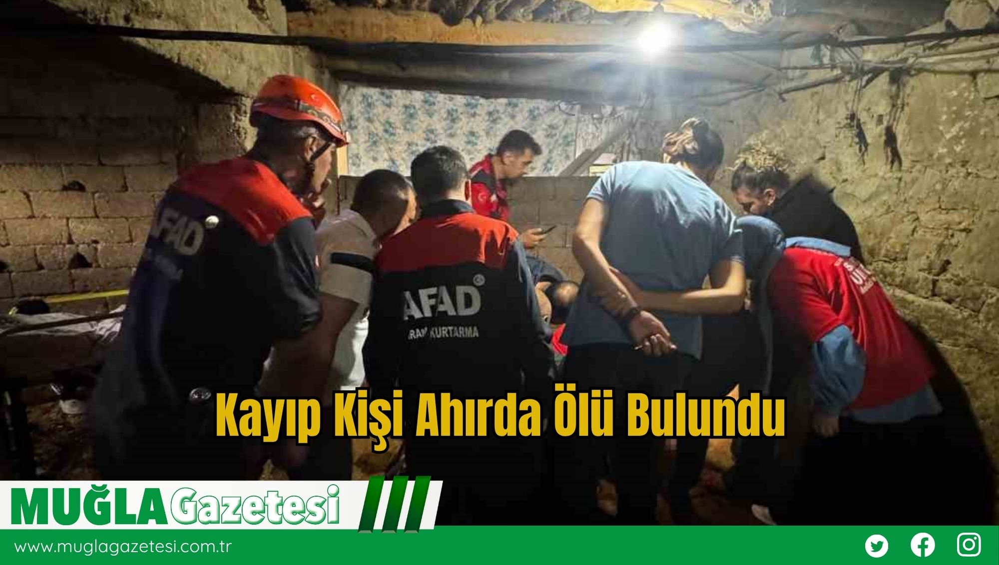 Kayıp Kişi Ahırda Ölü Bulundu