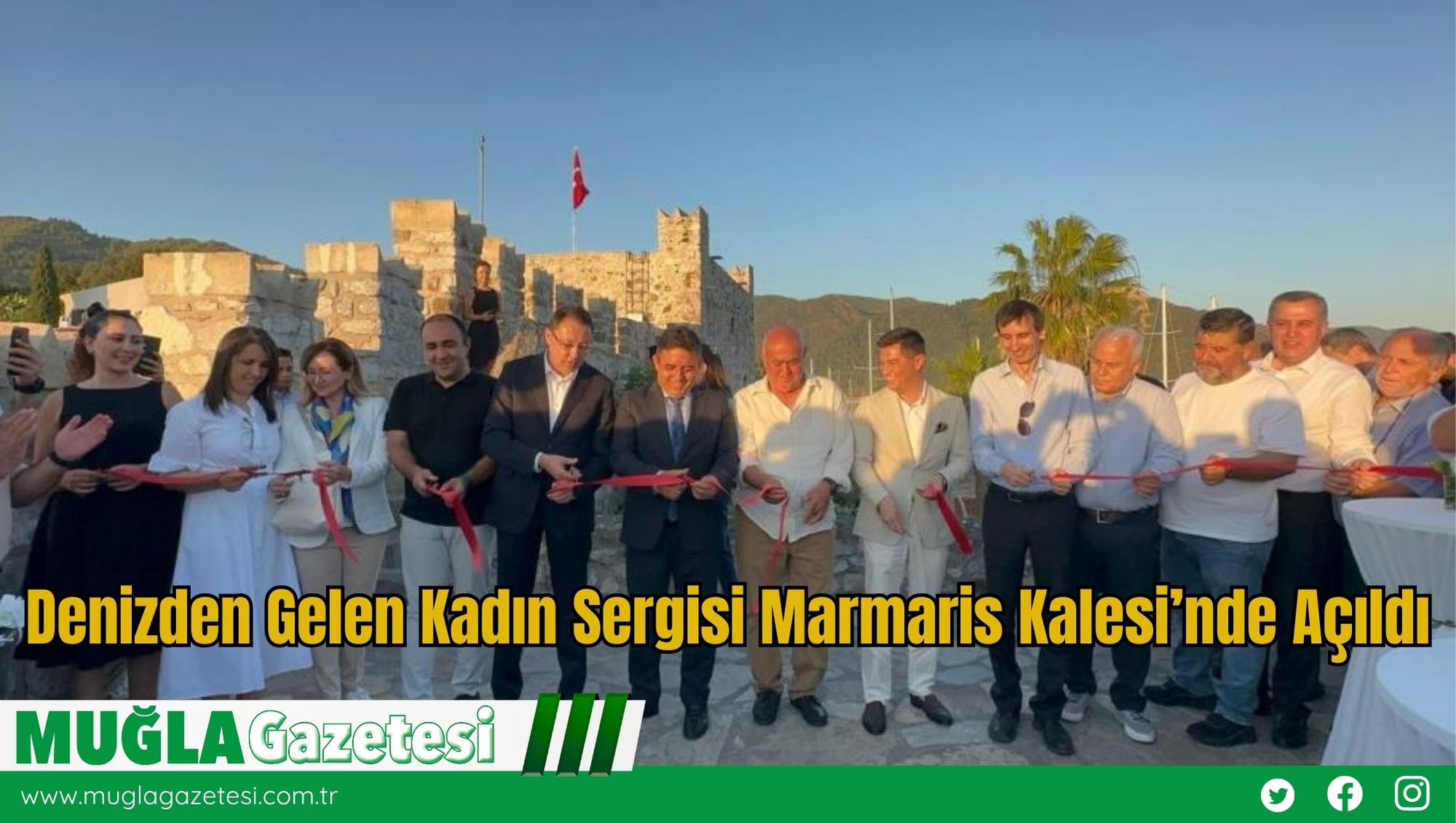 Denizden Gelen Kadın Sergisi Marmaris Kalesi’nde Açıldı