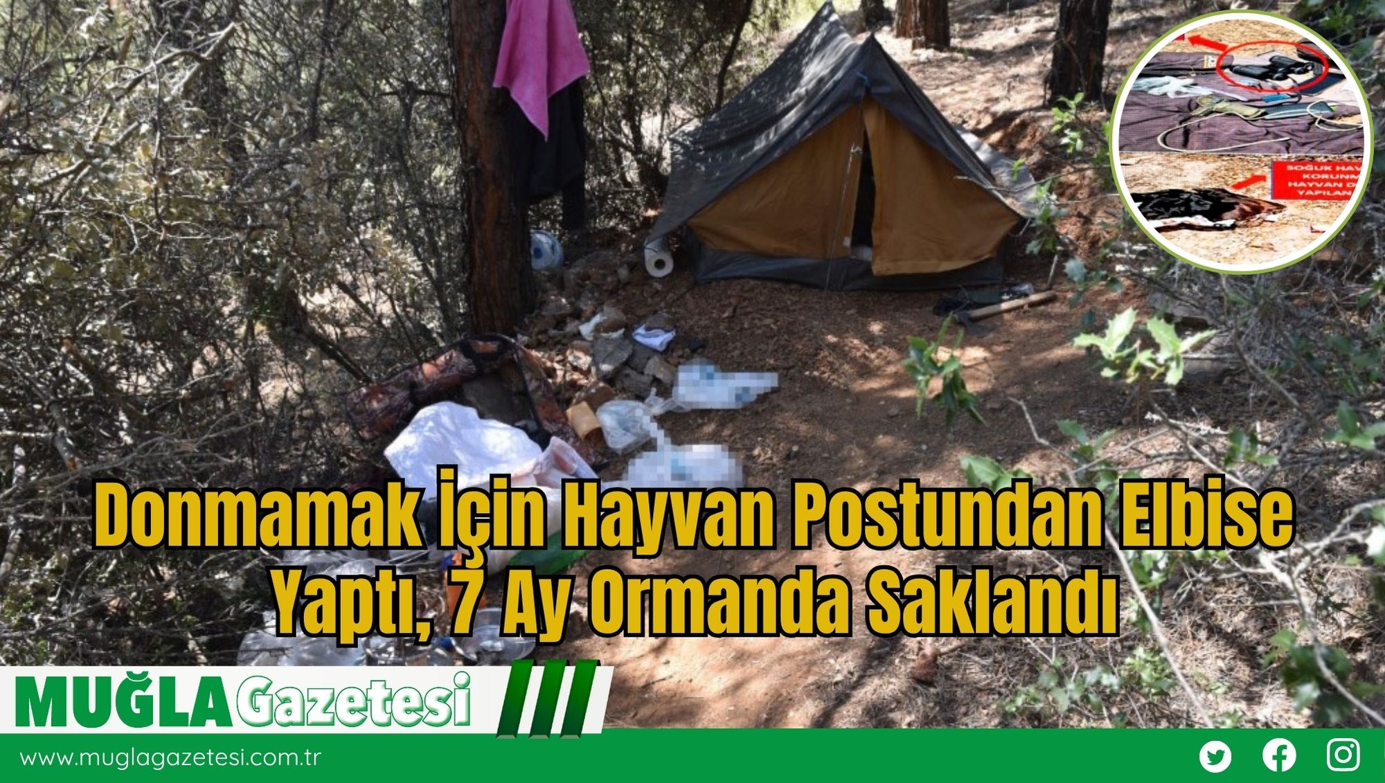 Donmamak İçin Hayvan Postundan Elbise Yaptı, 7 Ay Ormanda Saklandı
