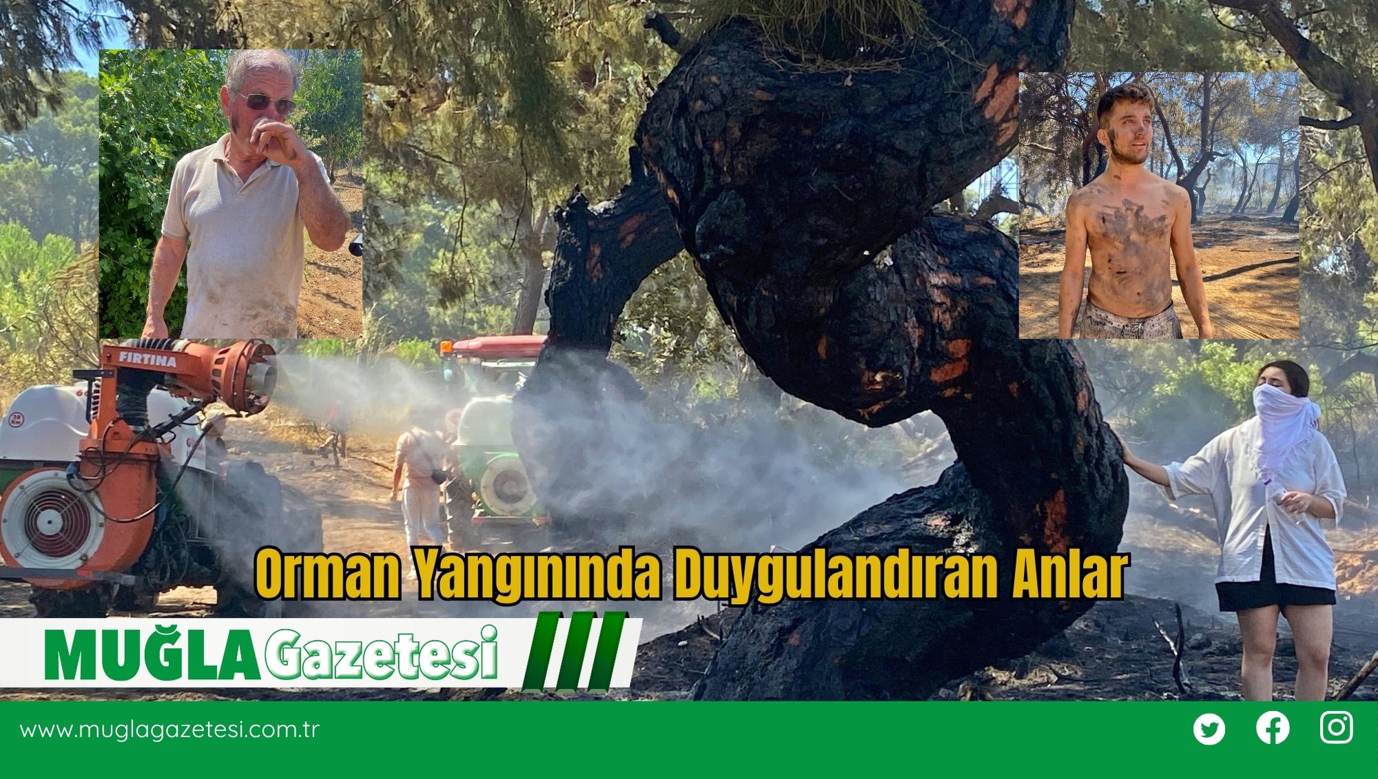 Orman Yangınında Duygulandıran Anlar
