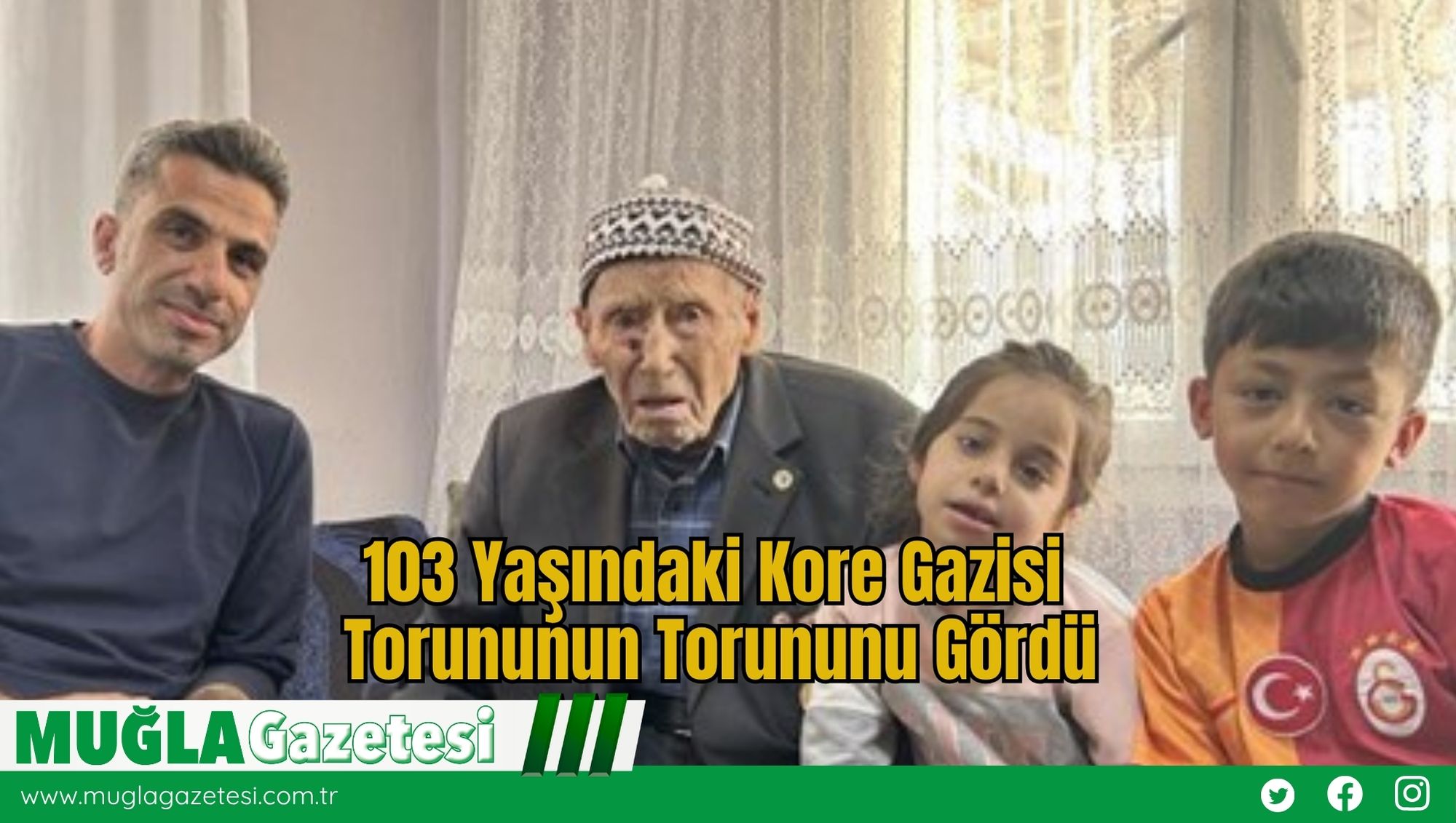 103 Yaşındaki Kore Gazisi Torununun Torununu Gördü