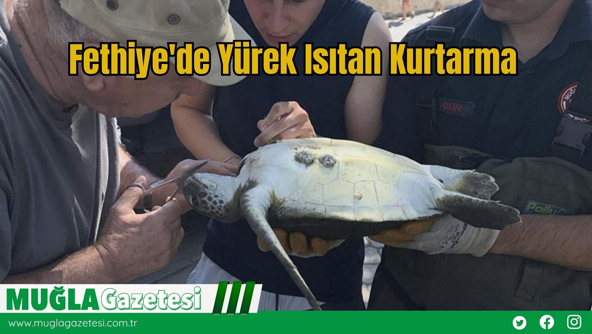 Fethiye'de Yürek Isıtan Kurtarma