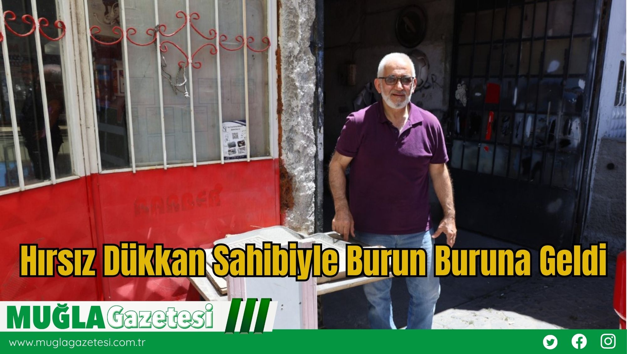 Hırsız Dükkan Sahibiyle Burun Buruna Geldi