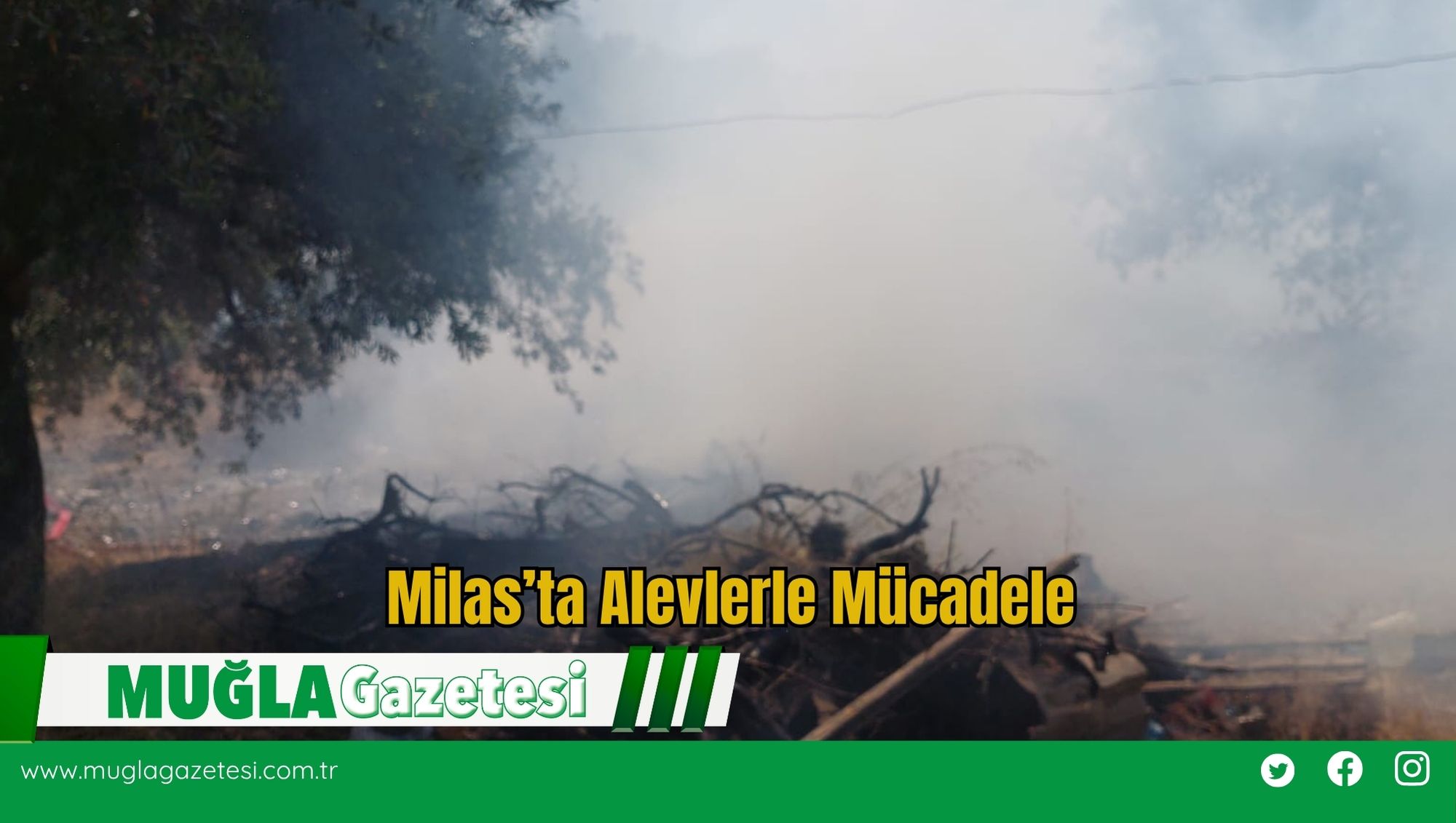 Milas’ta Alevlerle Mücadele