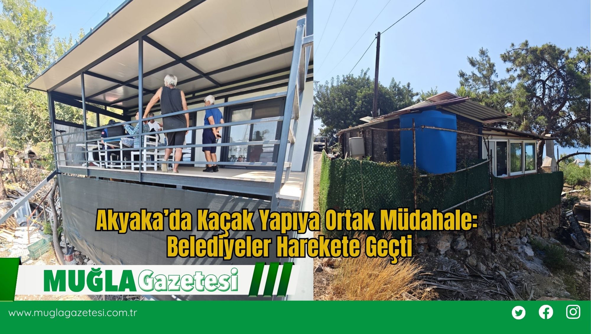 Akyaka’da Kaçak Yapıya Ortak Müdahale: Belediyeler Harekete Geçti