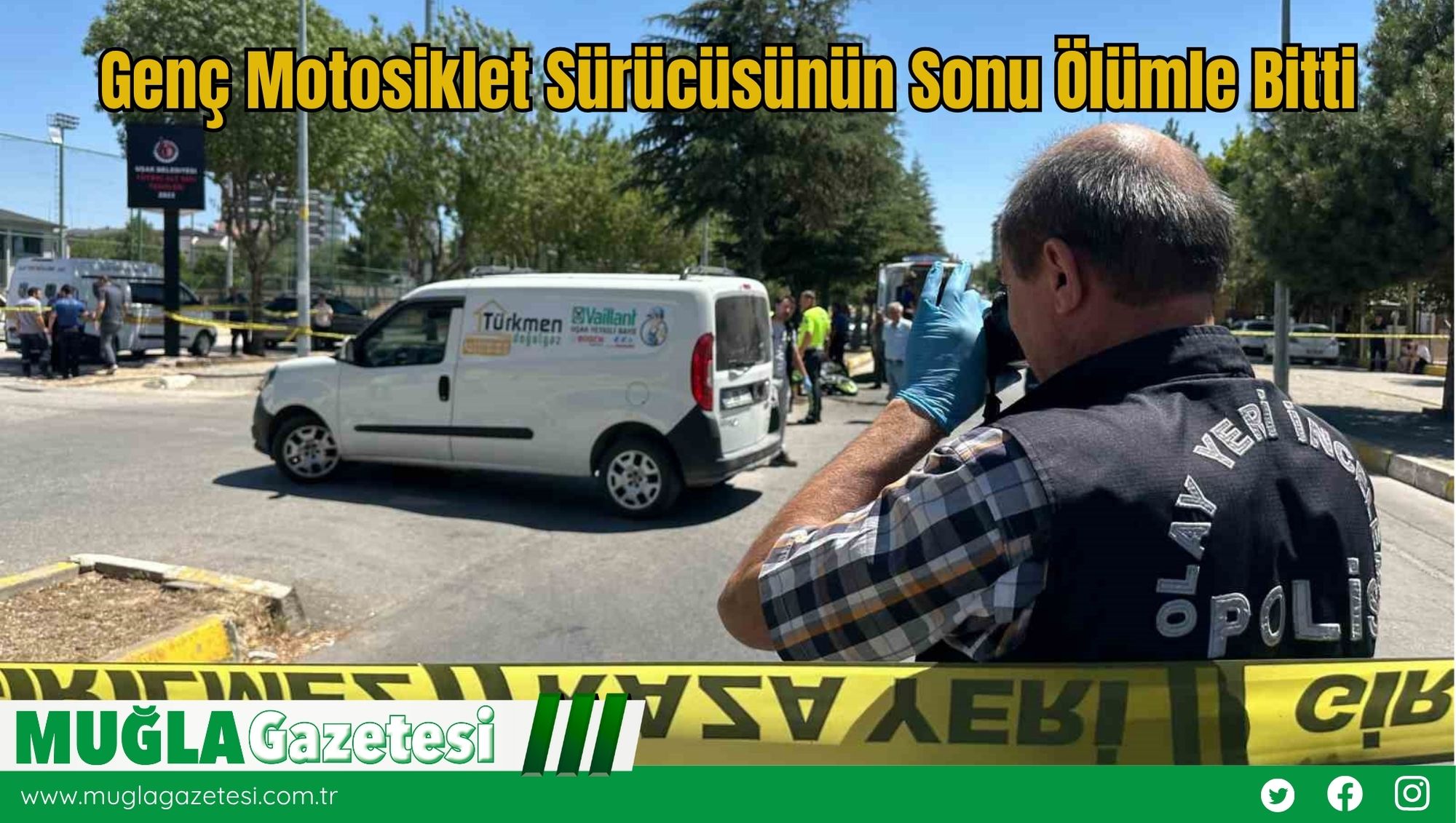 Genç Motosiklet Sürücüsünün Sonu Ölümle Bitti