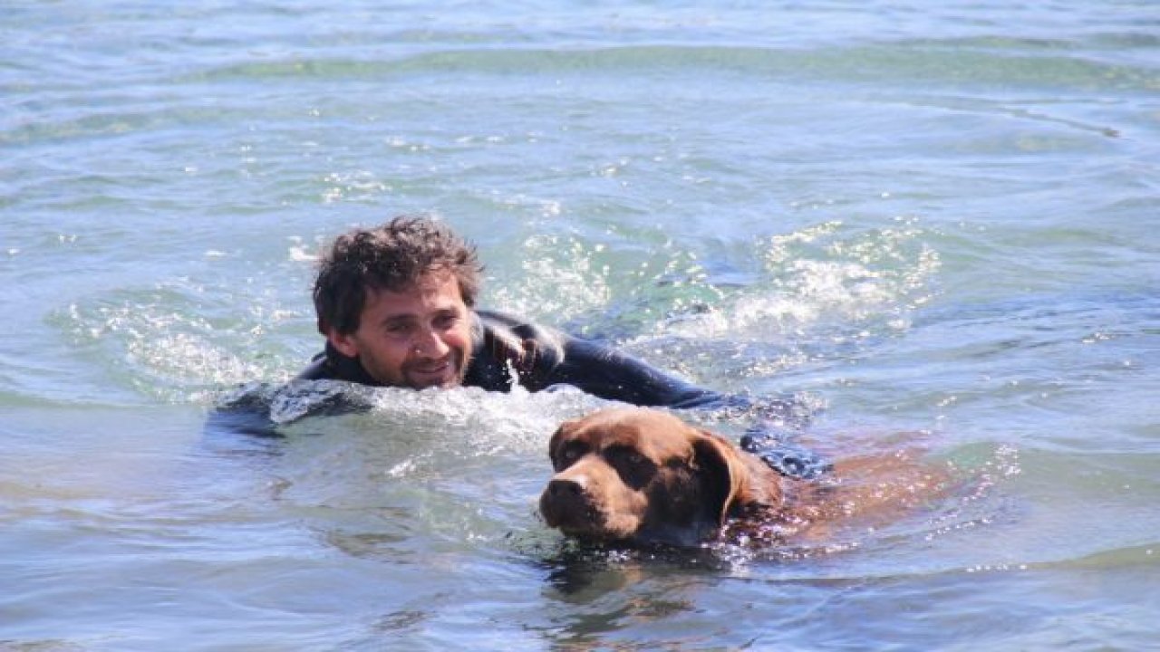 Deniz dibi temizliğinde neşeli anlar