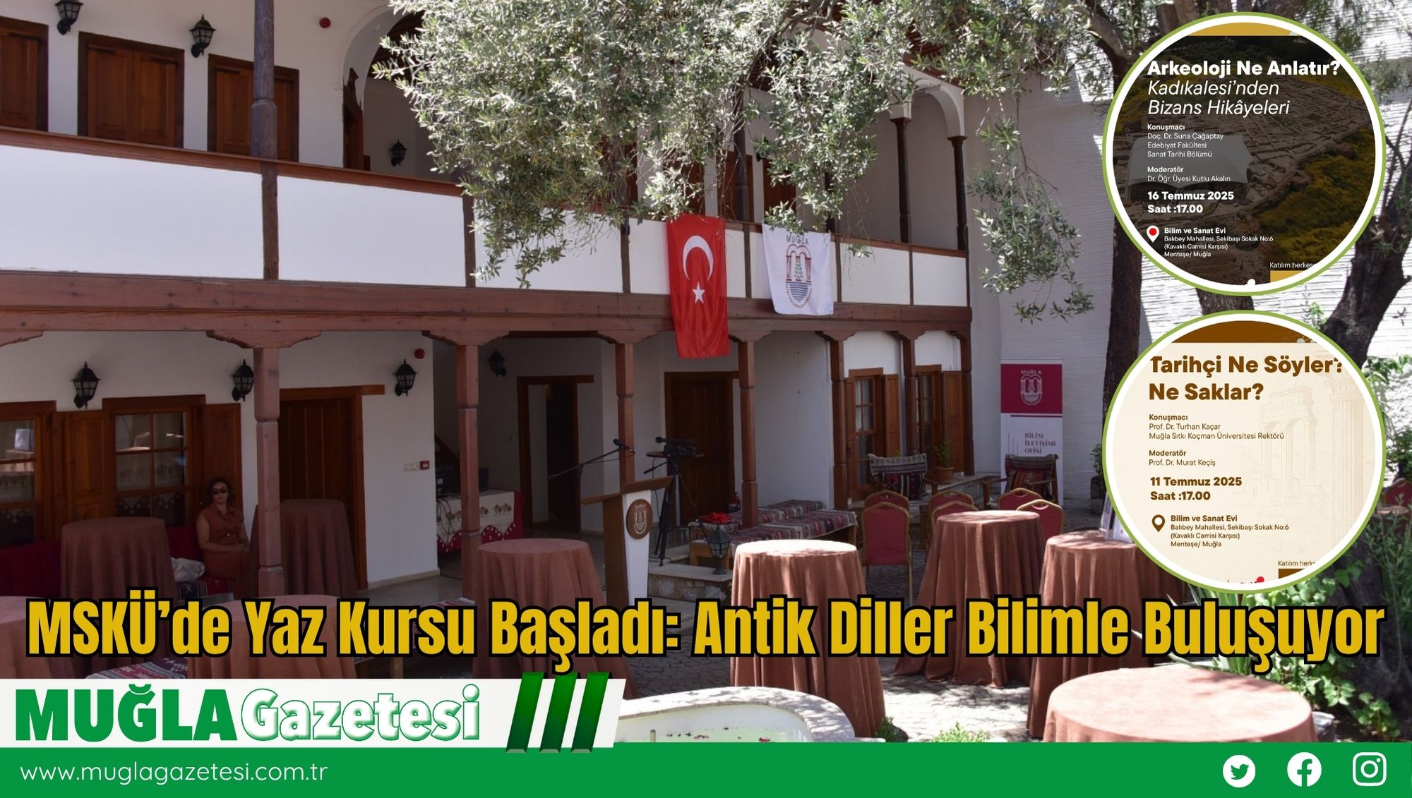 MSKÜ’de Yaz Kursu Başladı: Antik Diller Bilimle Buluşuyor