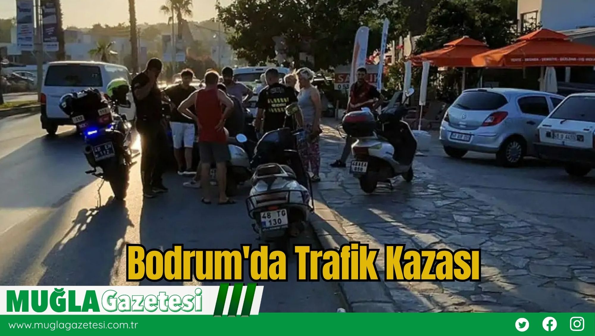 Bodrum'da Trafik Kazası